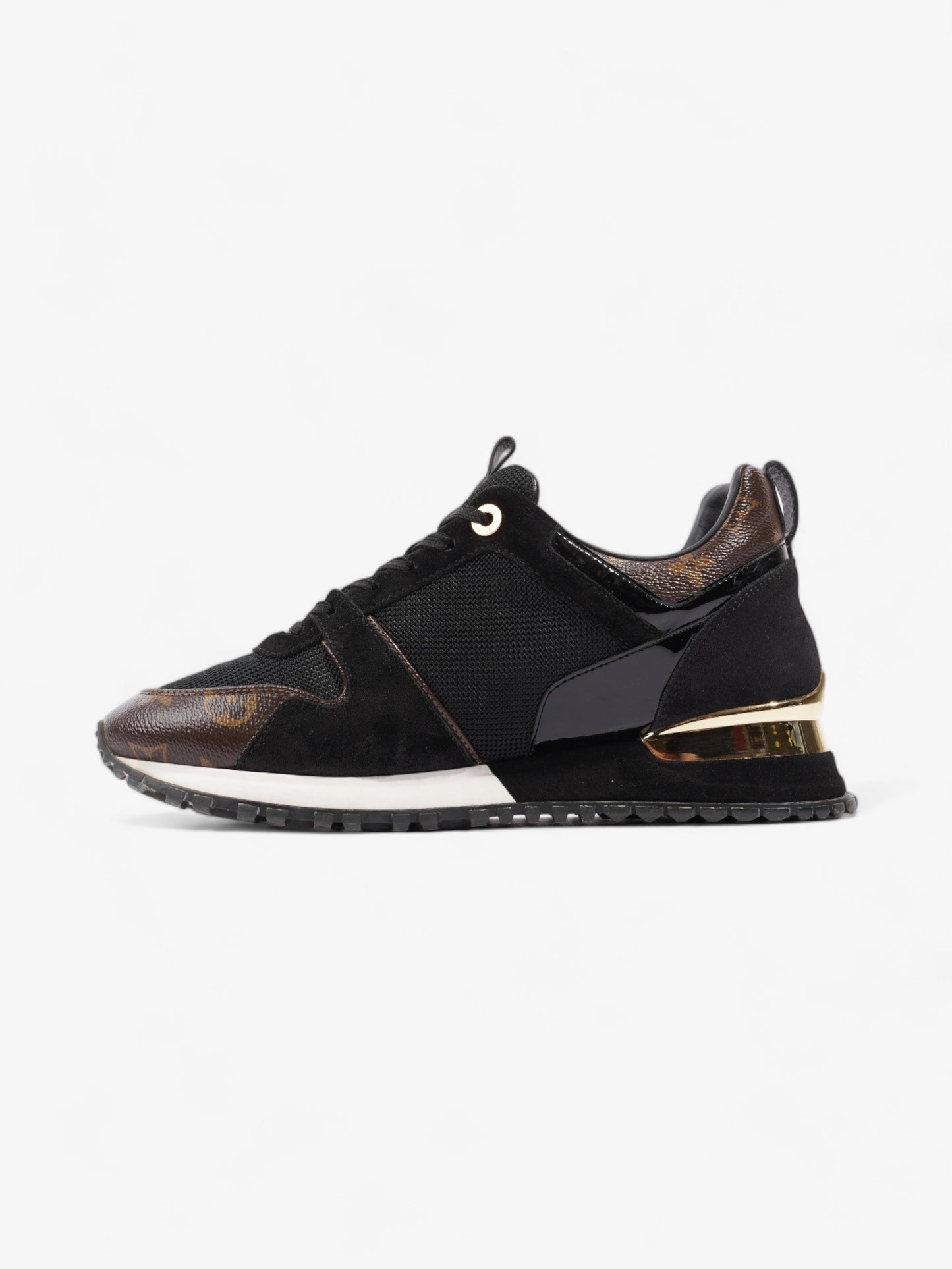 Louis Vuitton Run Away Sneakers Black / Brown Monogram Mesh EU 38.5 UK 5.5