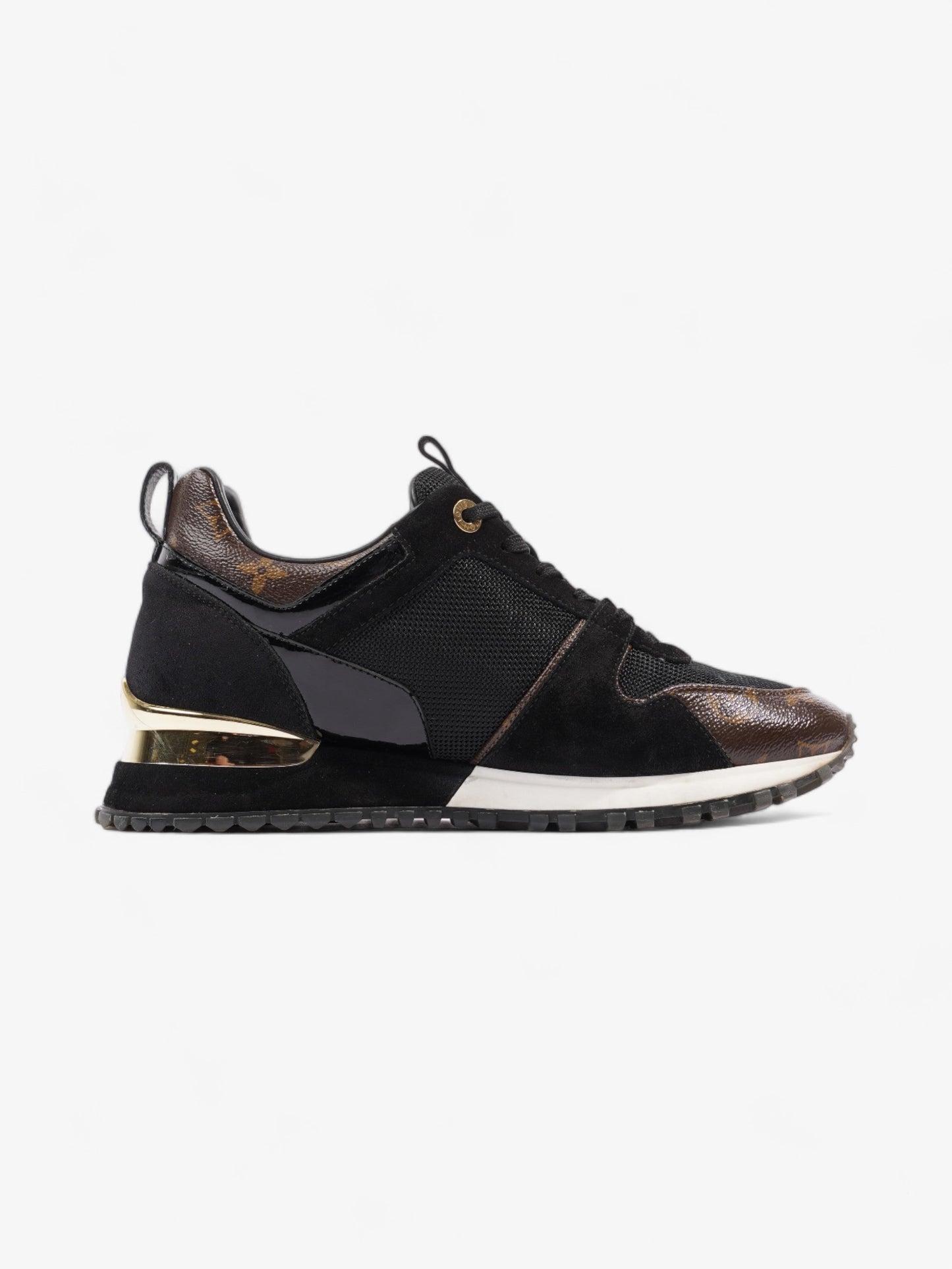 Louis Vuitton Run Away Sneakers Black / Brown Monogram Mesh EU 38.5 UK 5.5