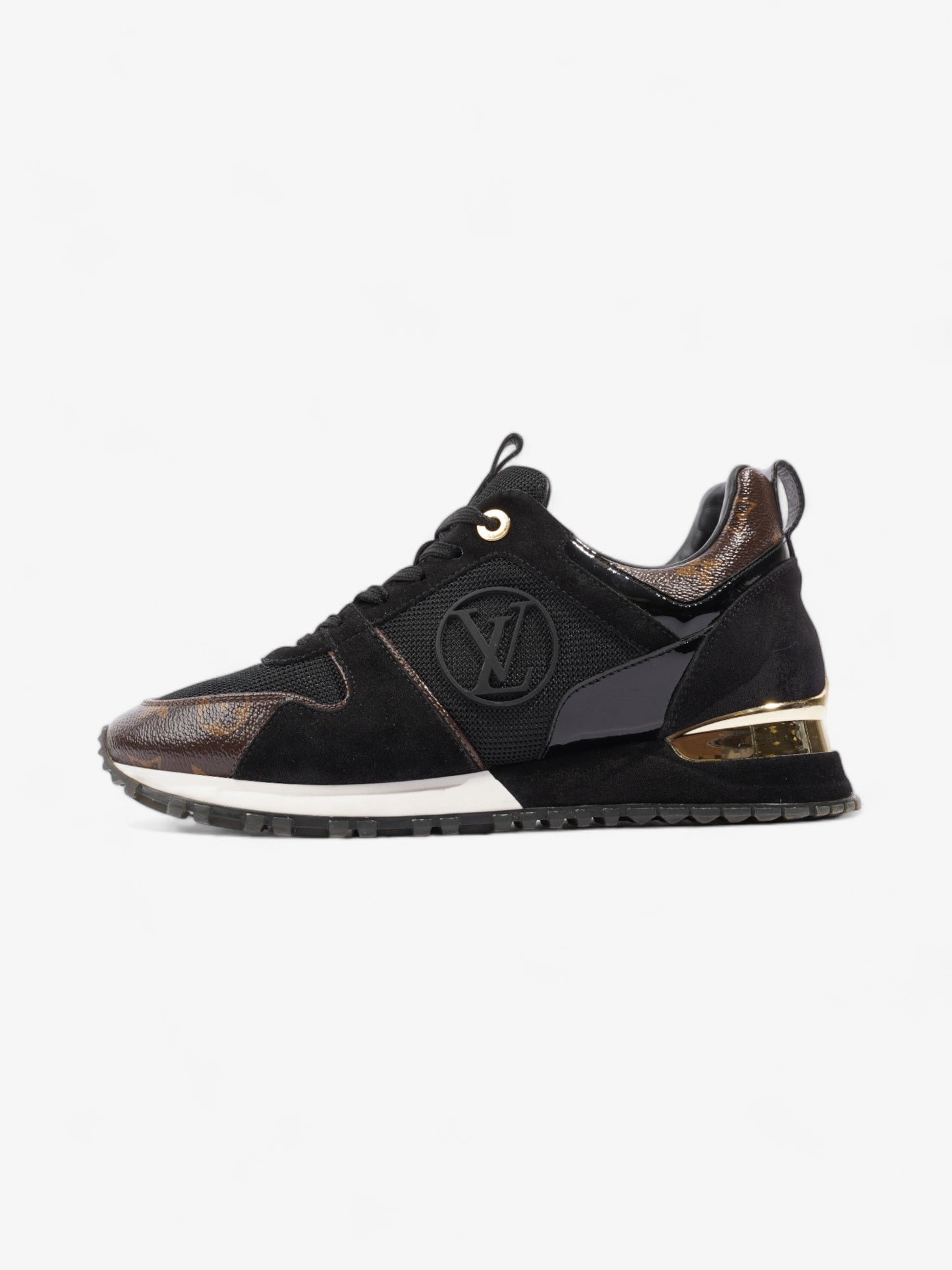 Louis Vuitton Run Away Sneakers Black / Brown Monogram Mesh EU 38.5 UK 5.5