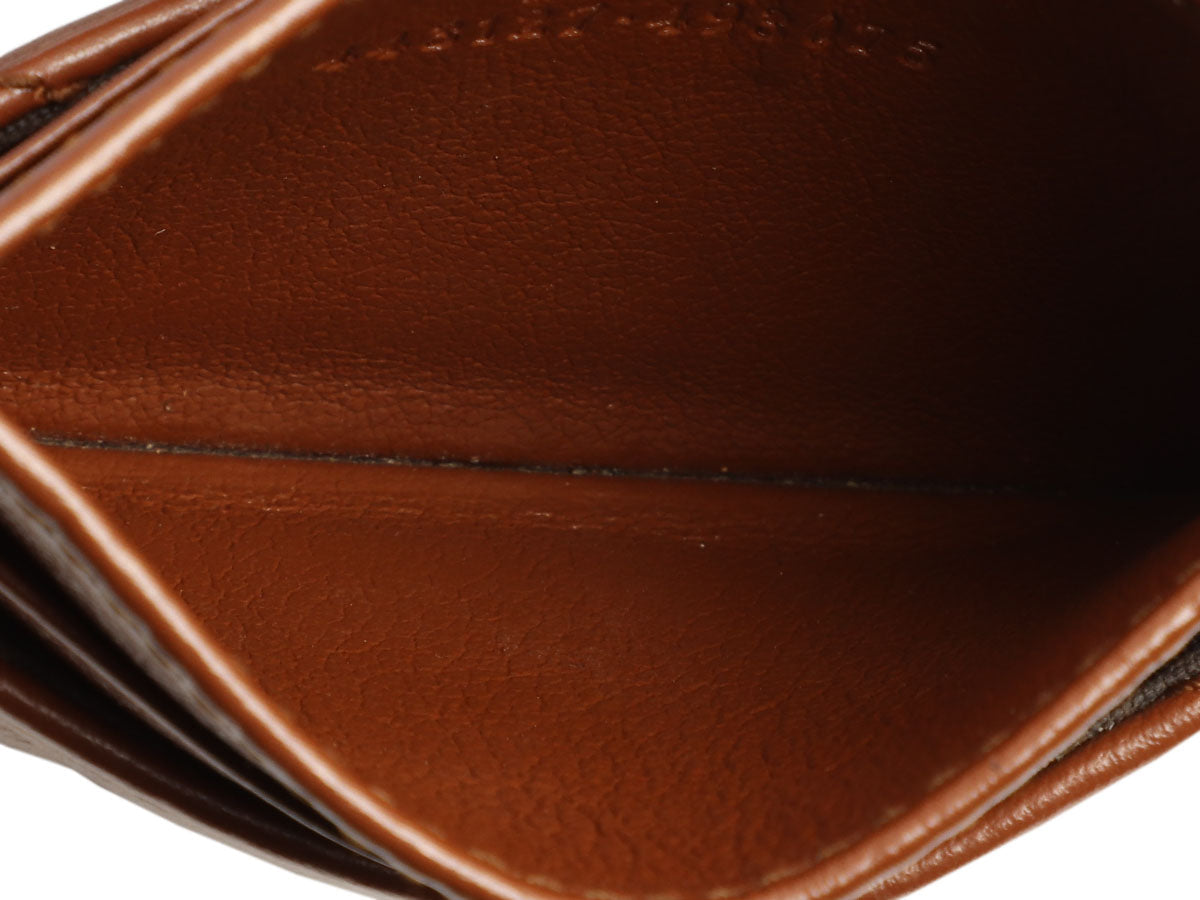 Gucci Brown Matelass� GG Marmont Card Case