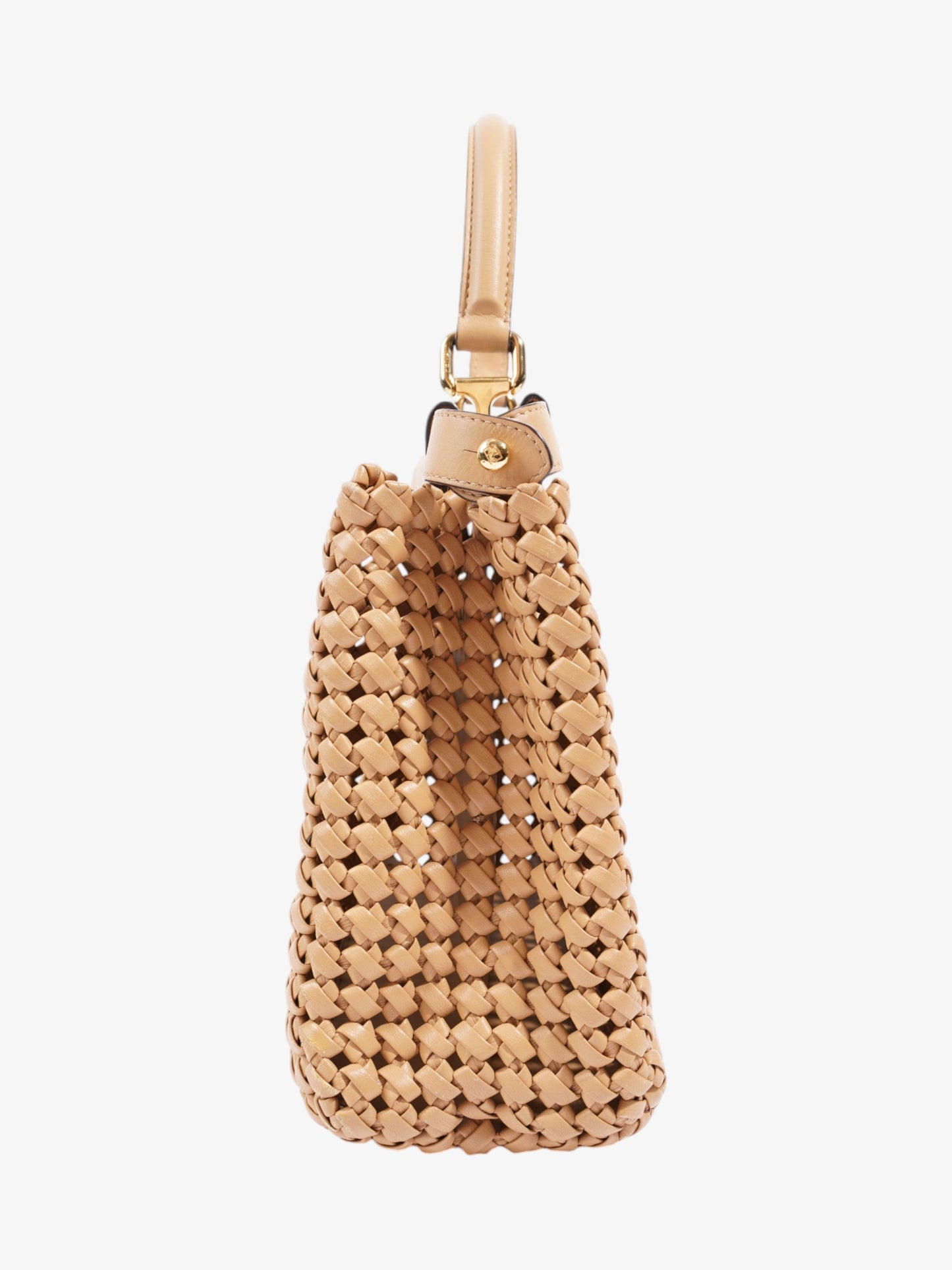 Fendi Peekaboo Tan Leather Medium