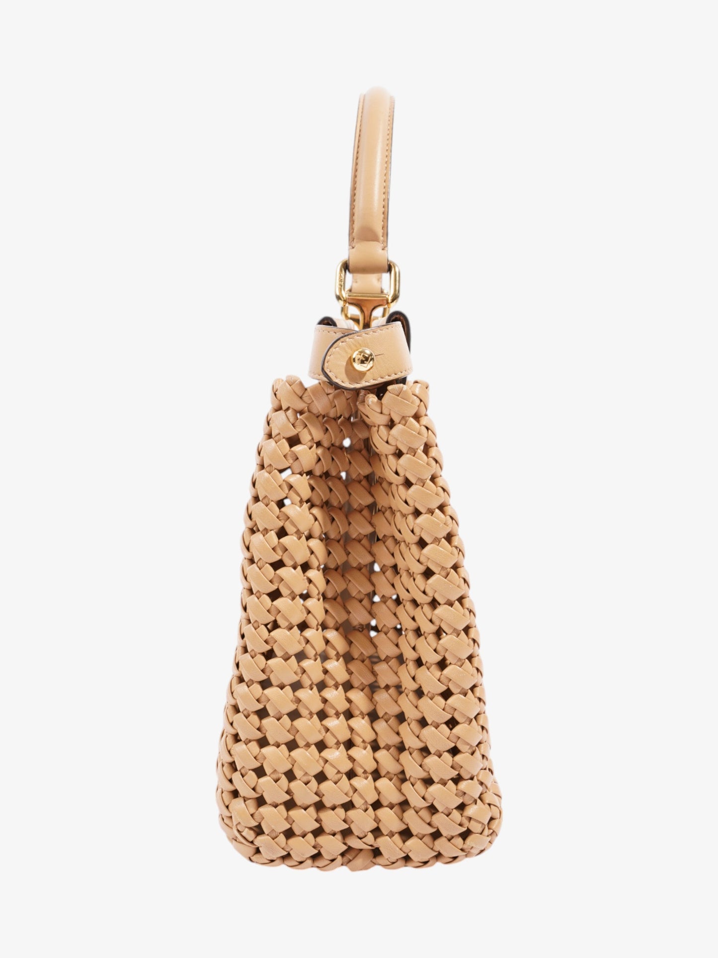 Fendi Peekaboo Tan Leather Medium