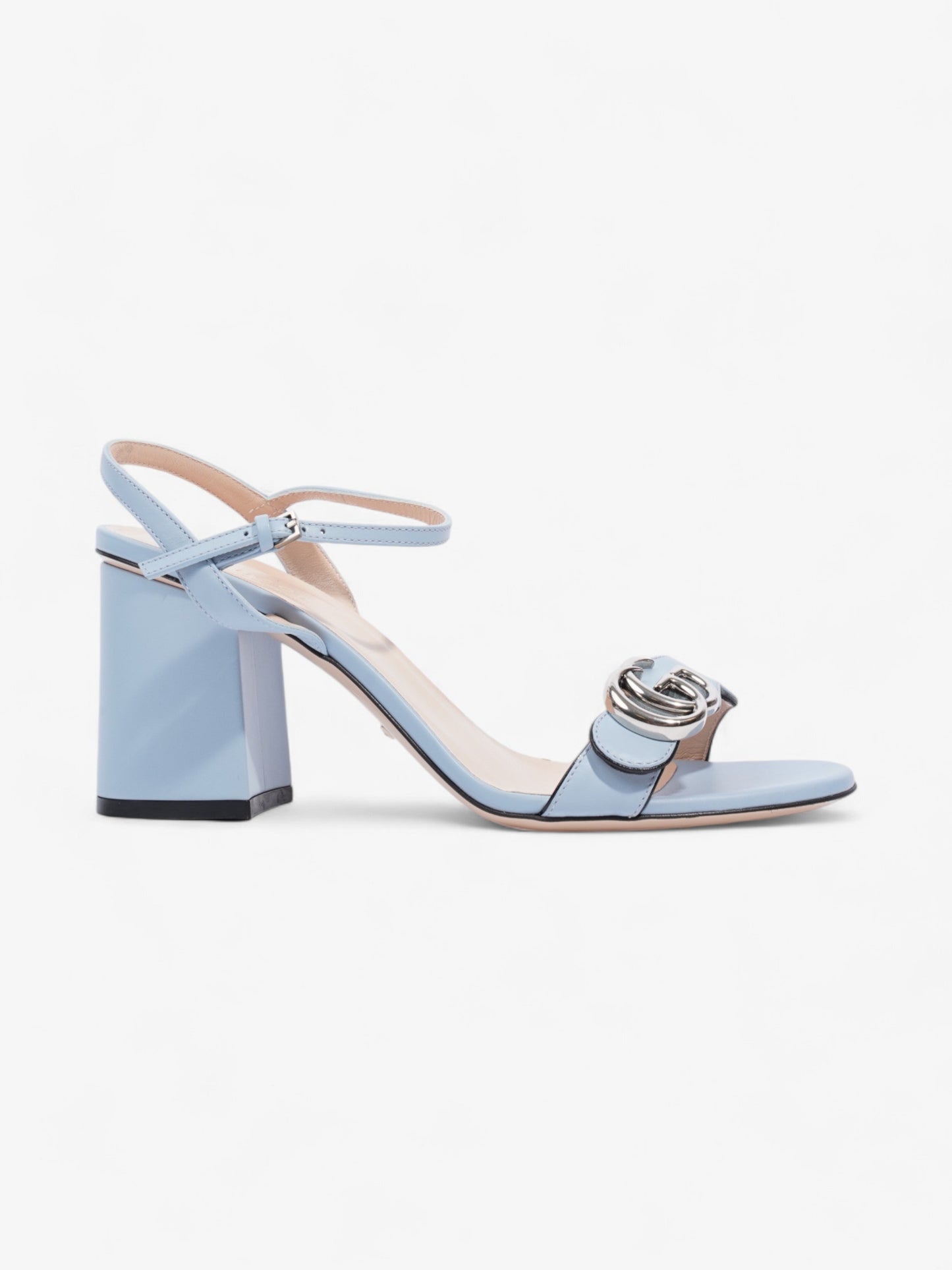 Gucci GG Marmont Sandals 70 Light blue Leather EU 38.5 UK 5.5