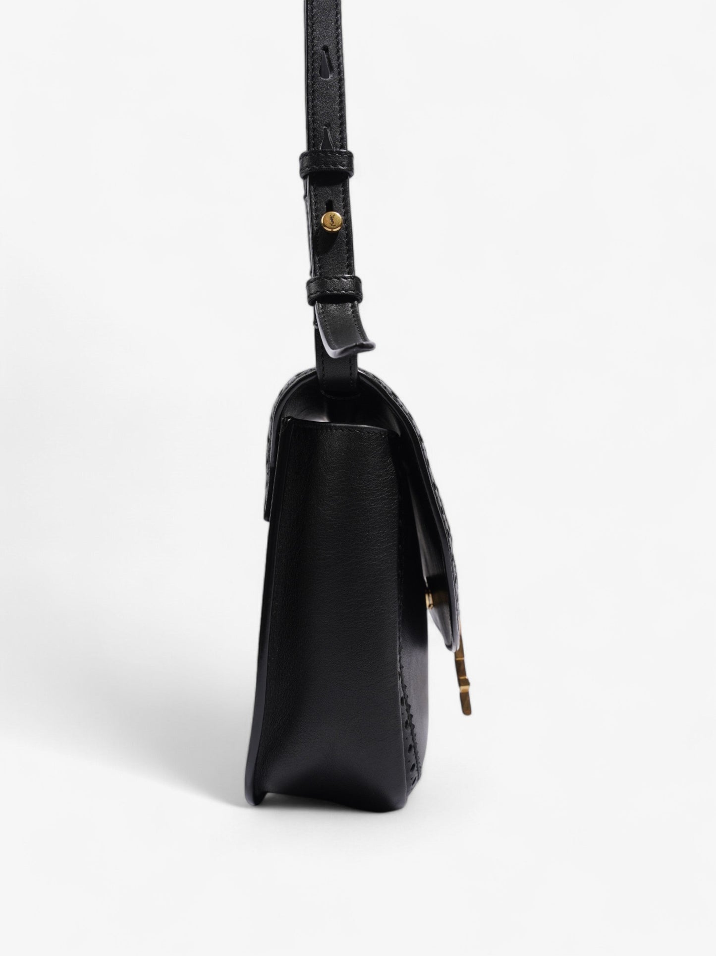 Saint Laurent Kaia Black Calfskin Leather Medium