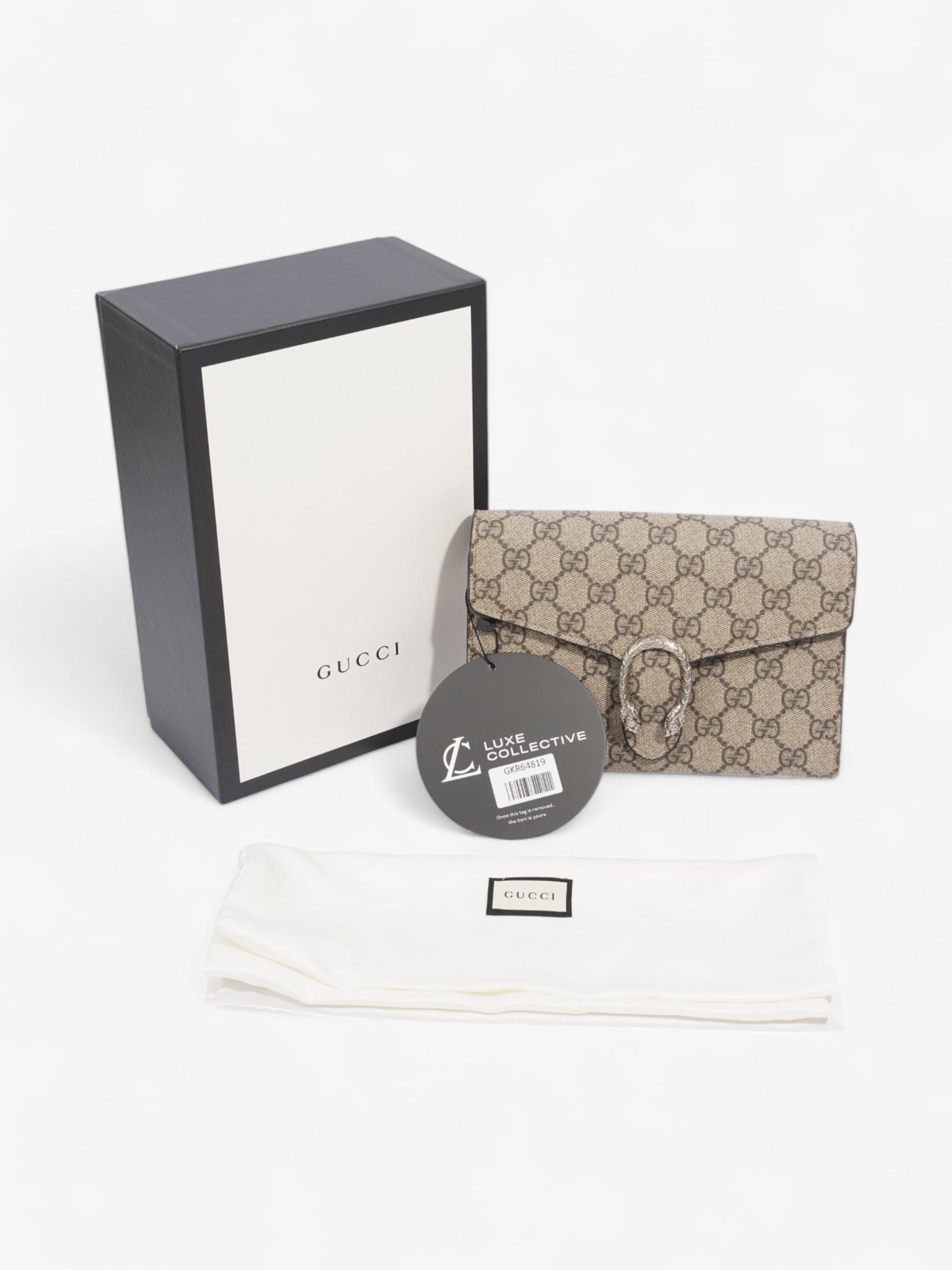 Gucci Dionysus Chain Wallet Supreme Coated Canvas