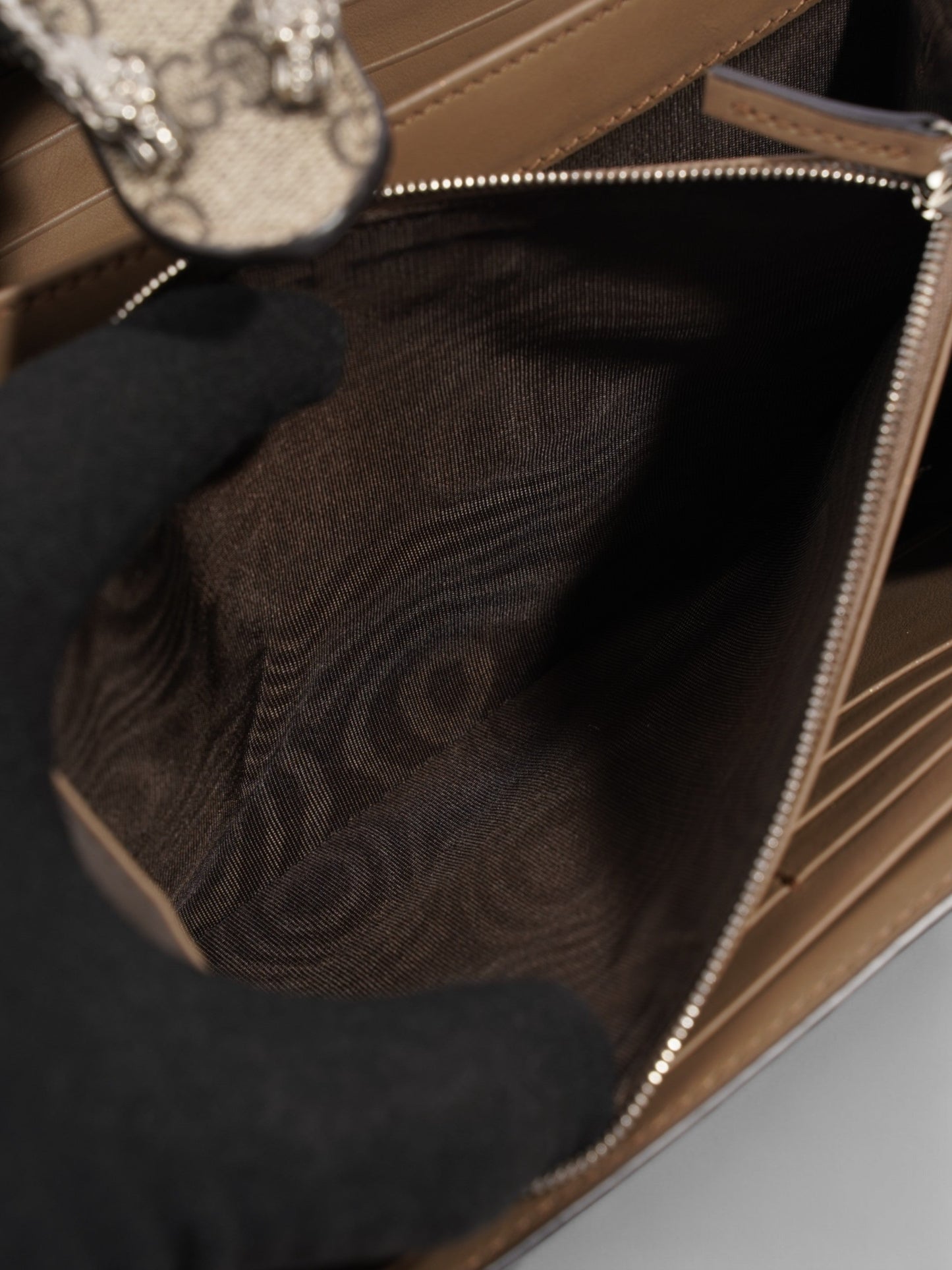 Gucci Dionysus Chain Wallet Supreme Coated Canvas