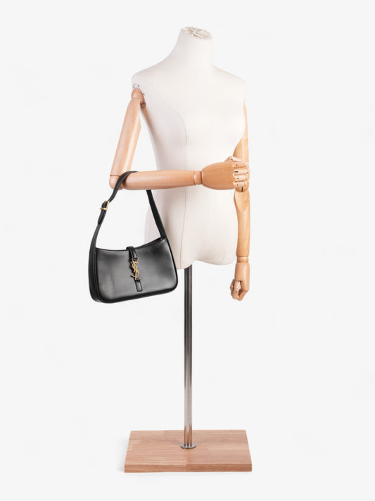 Saint Laurent Le 5 a 7 Hobo Black Leather