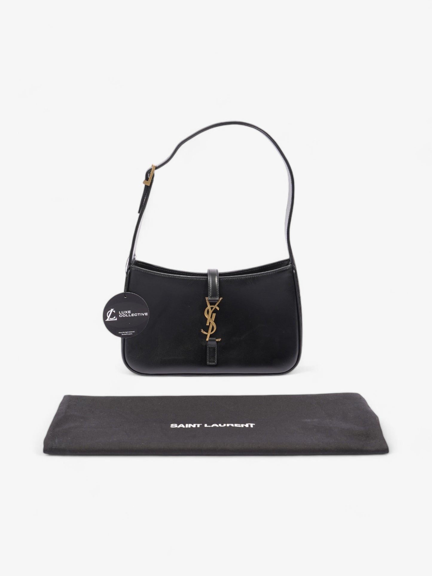 Saint Laurent Le 5 a 7 Hobo Black Leather