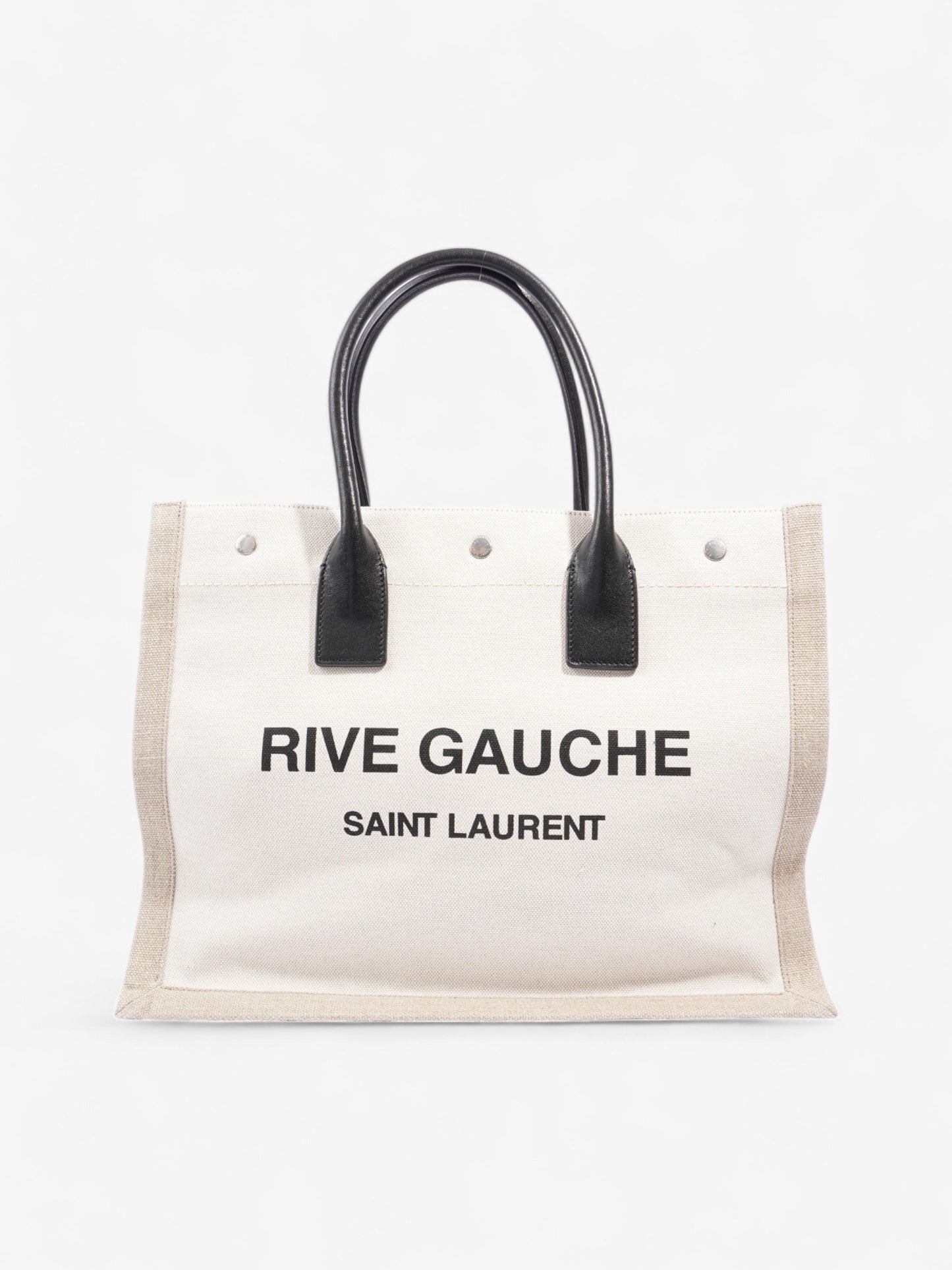 Saint Laurent Rive Gauche Beige Cotton Small