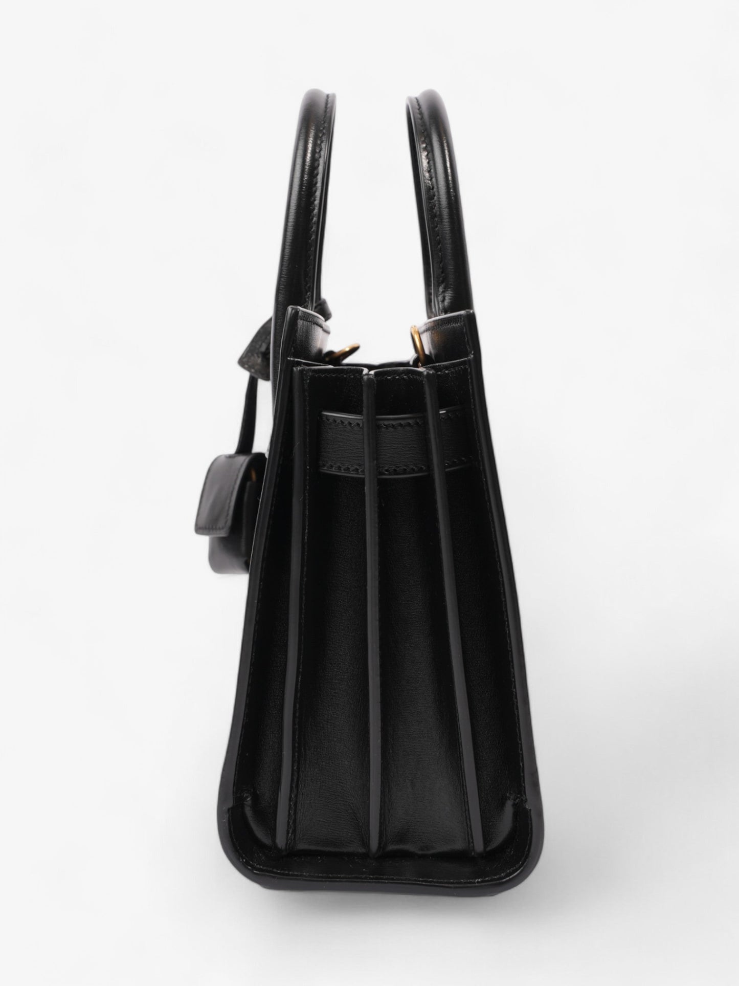 Saint Laurent Sac De Jour Black Calfskin Leather Nano
