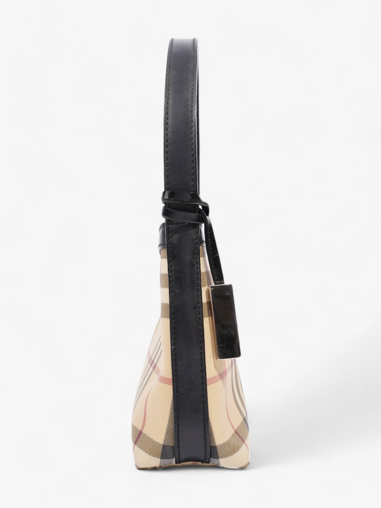 Burberry Check Shoulder Bag Nova Check / Black Coated Canvas