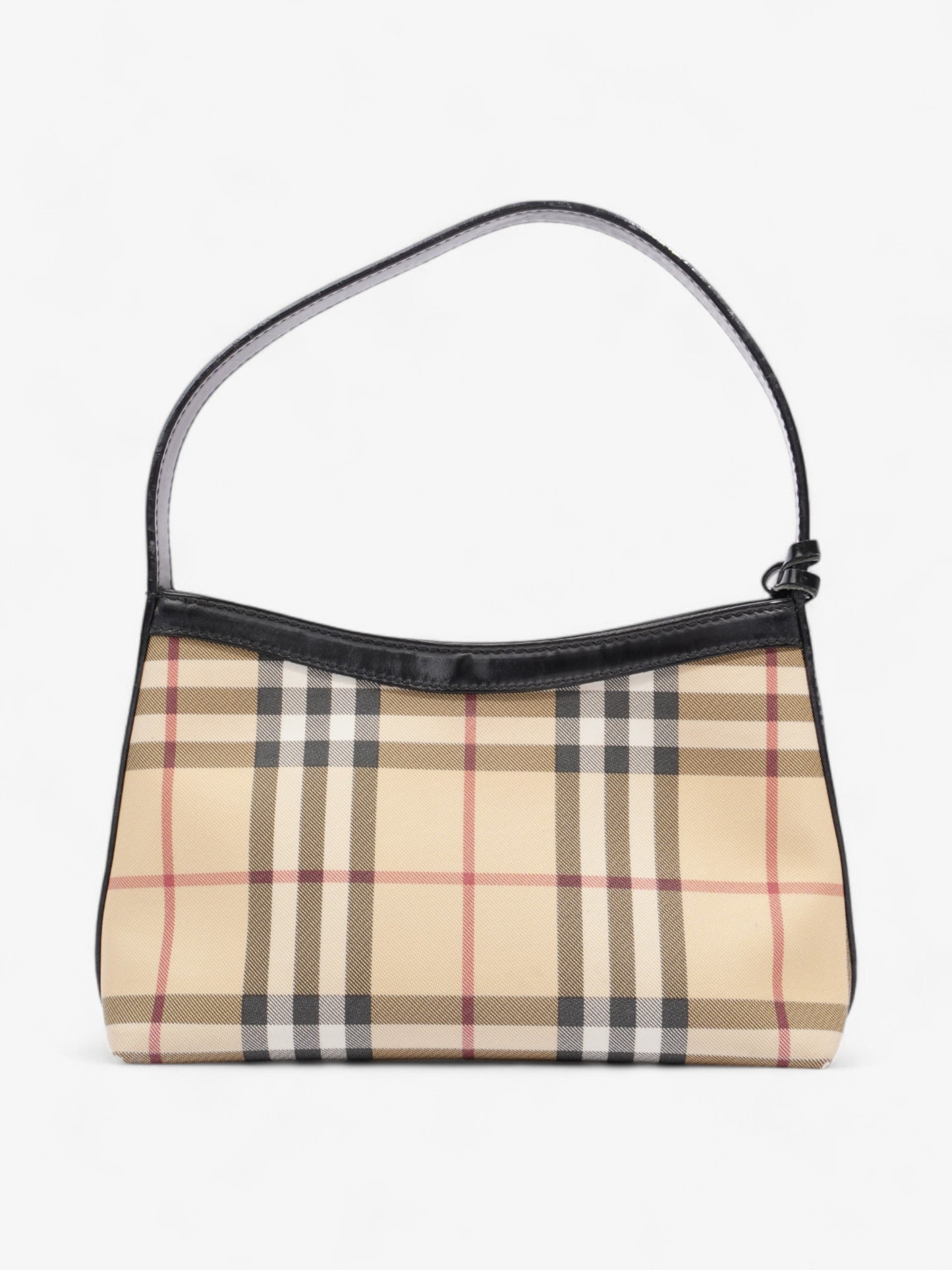 Burberry Check Shoulder Bag Nova Check / Black Coated Canvas