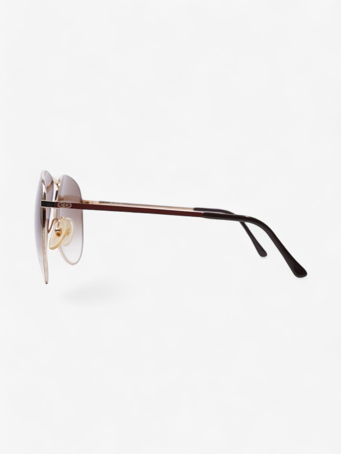 Christian Dior Monsieur Sunglasses Gold / Burgundy Acetate 135mm