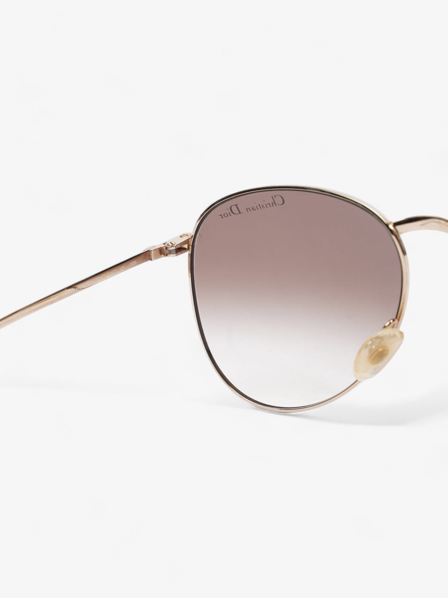 Christian Dior Monsieur Sunglasses Gold / Burgundy Acetate 135mm