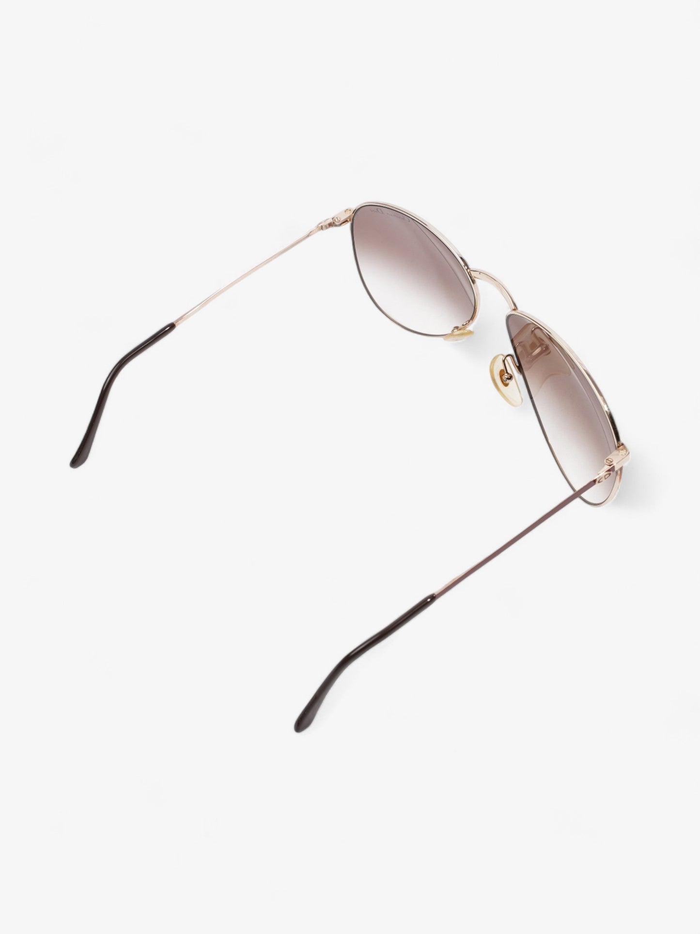 Christian Dior Monsieur Sunglasses Gold / Burgundy Acetate 135mm