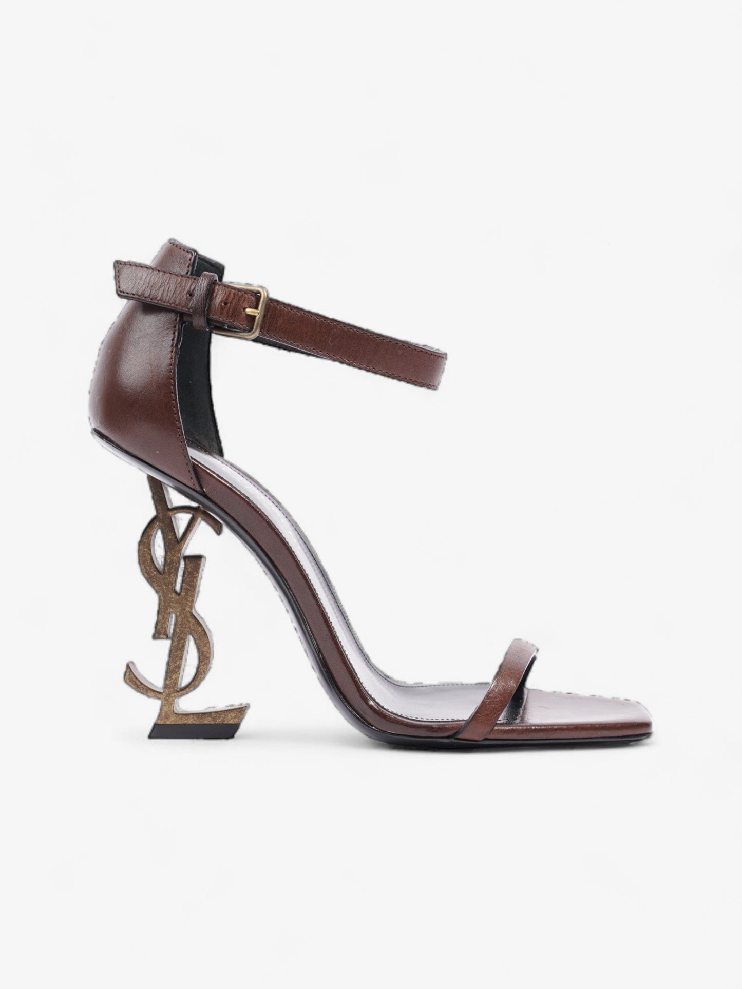 Saint Laurent Opyum 110mm Brown Leather EU 36 UK 3