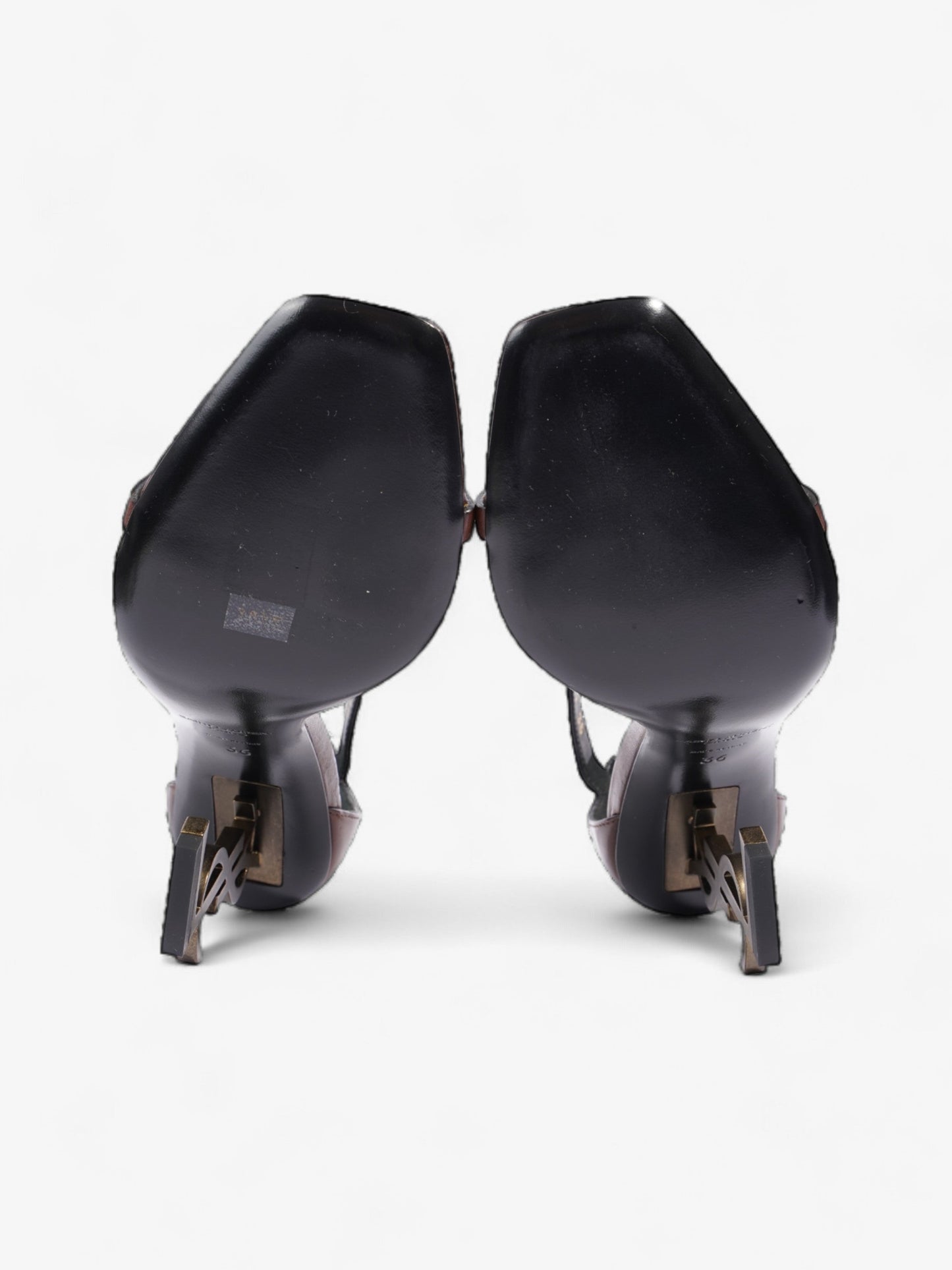 Saint Laurent Opyum 110mm Brown Leather EU 36 UK 3