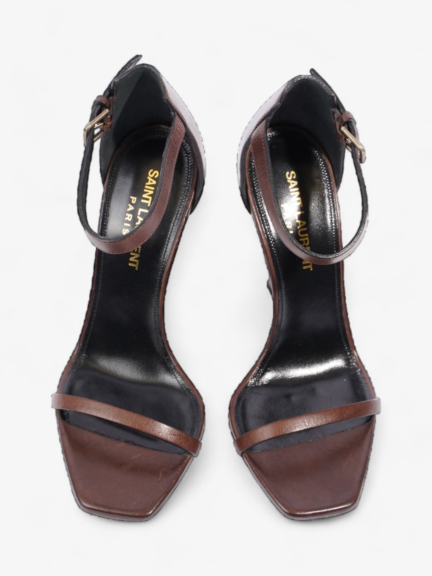 Saint Laurent Opyum 110mm Brown Leather EU 36 UK 3