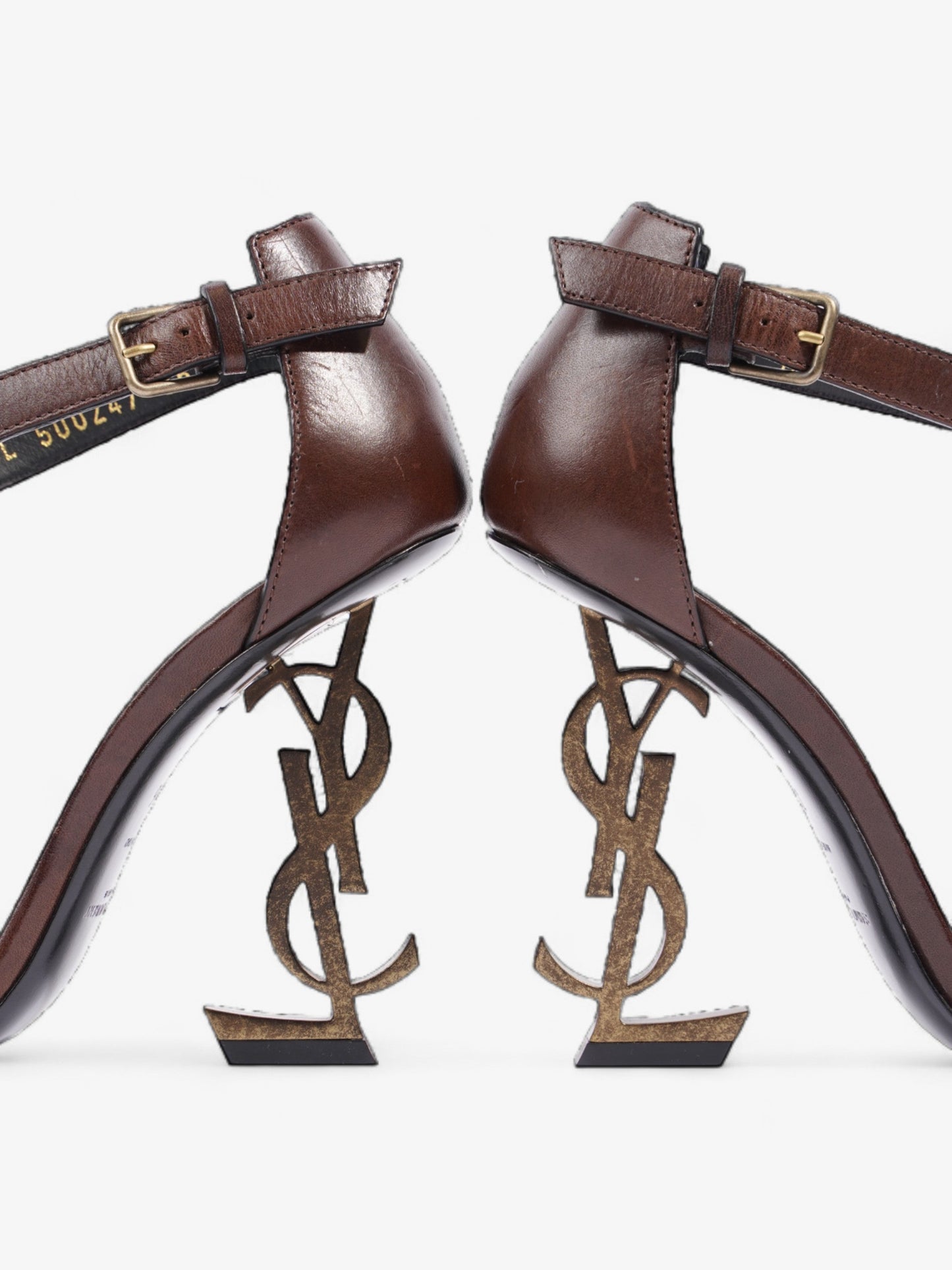 Saint Laurent Opyum 110mm Brown Leather EU 36 UK 3