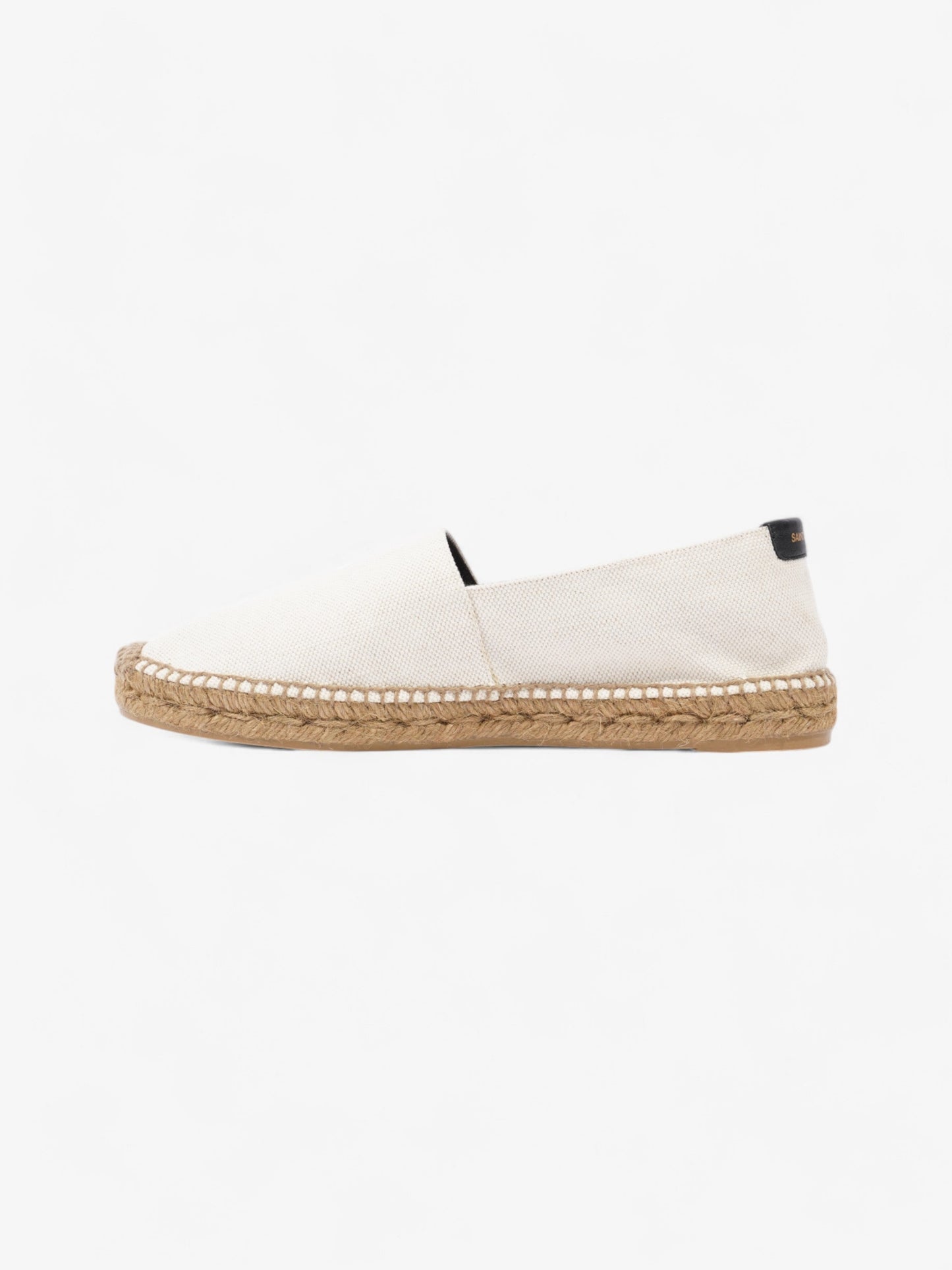 Saint Laurent Canvas Espadrilles White  / Black Canvas EU 40 UK 7