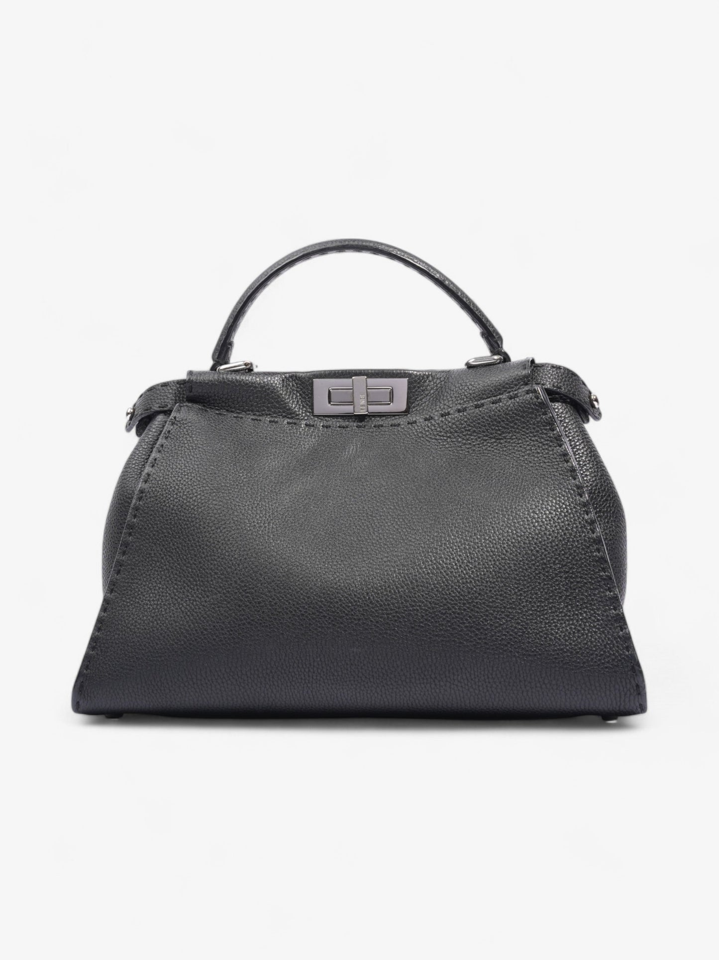 Fendi Peekaboo Black Leather Medium