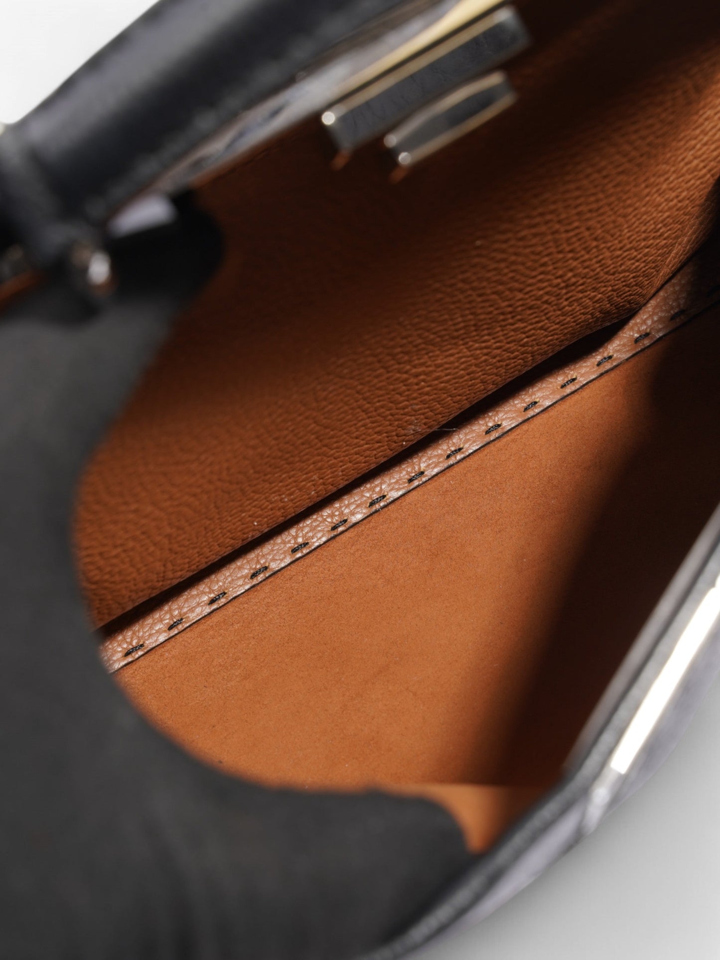 Fendi Peekaboo Black Leather Medium