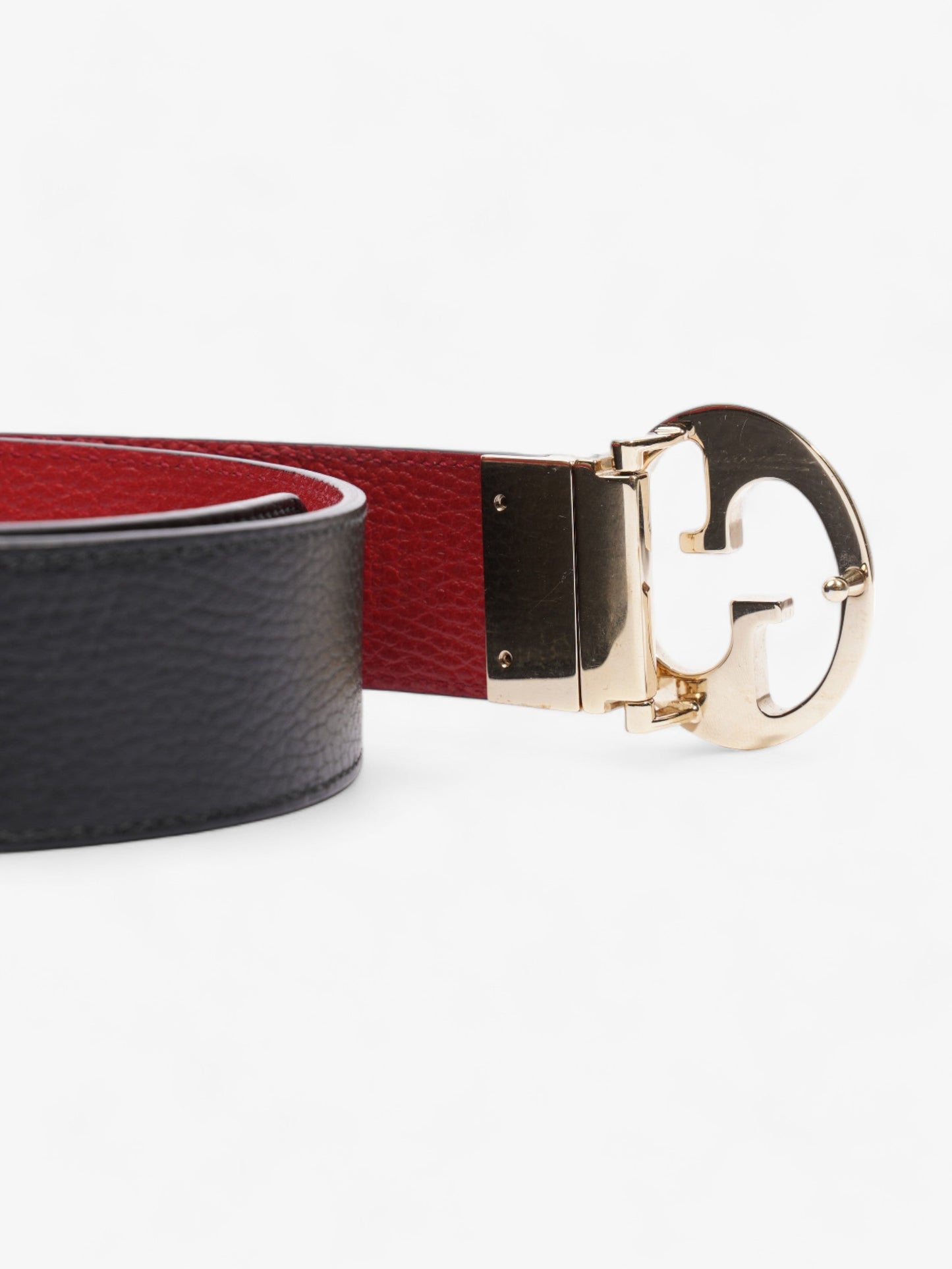 Gucci 1973 Reversible Belt Black / Red Leather 75cm / 30"