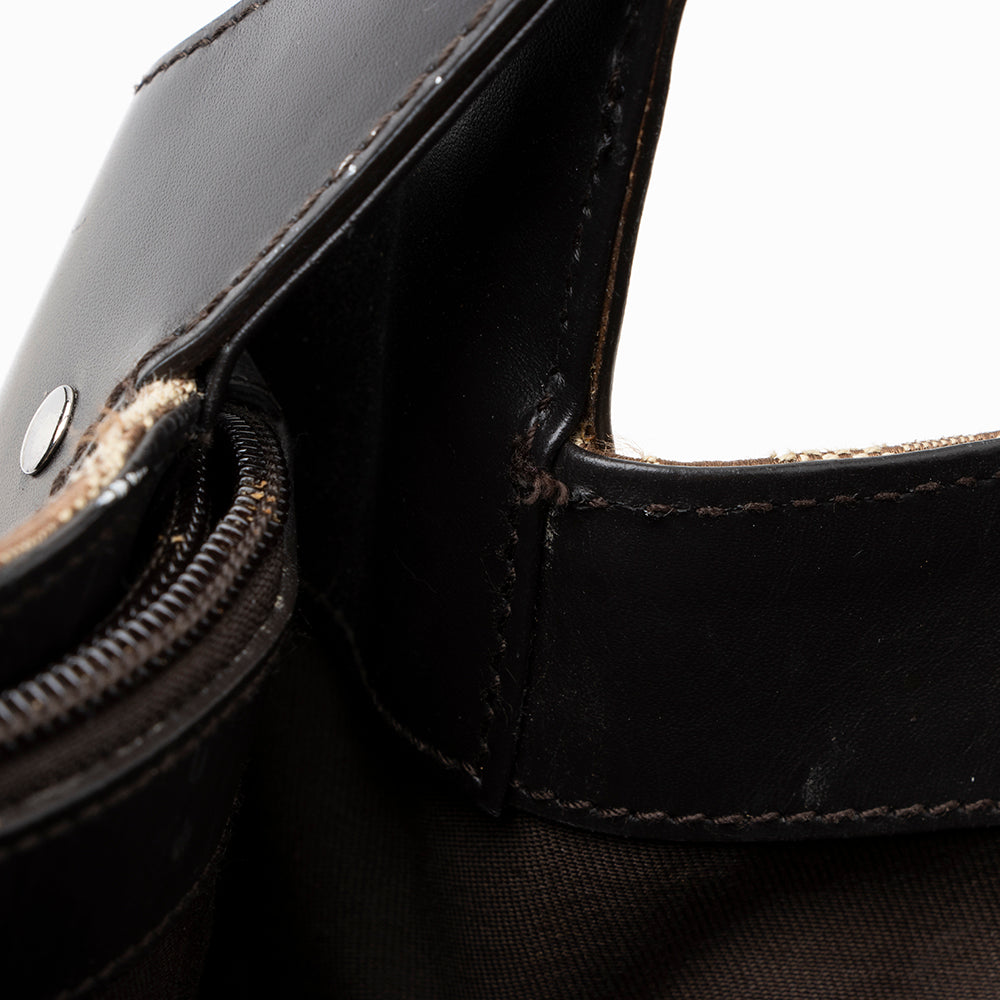 Gucci Canvas Horsebit Hobo (SHF-15066)