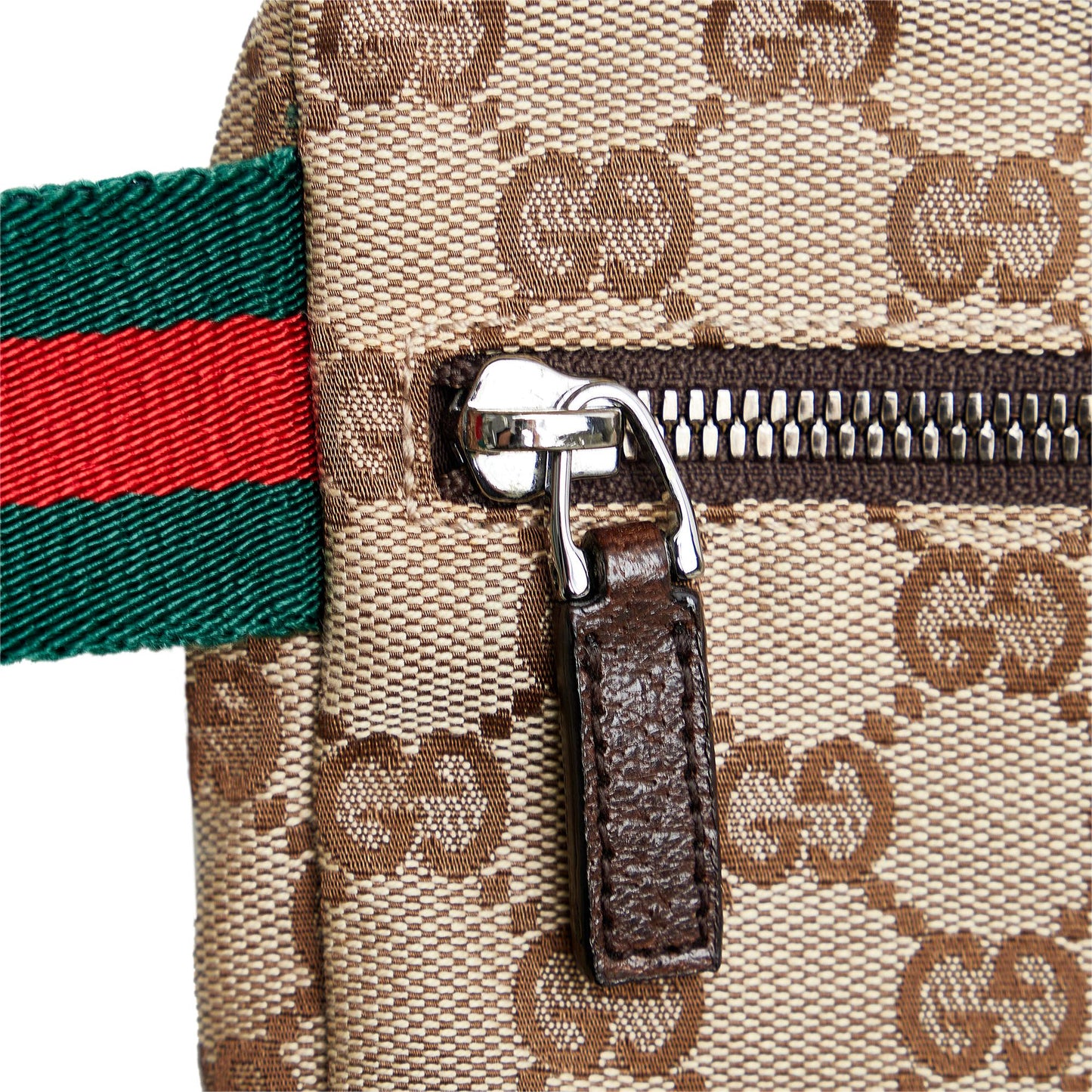 Gucci GG Canvas Double Pocket Belt Bag (SHG-K8VhdU)