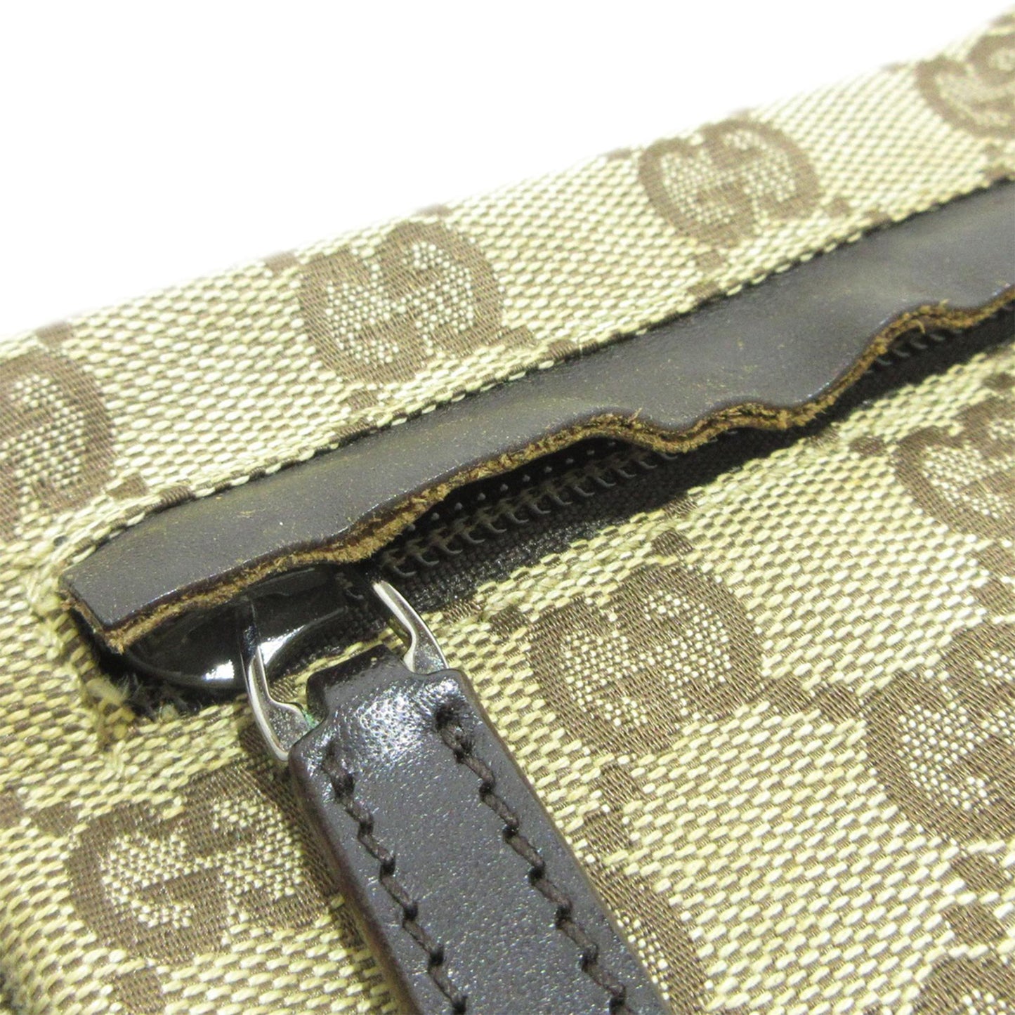 Gucci GG Canvas Double Pocket Belt Bag (SHG-YKH3IL)