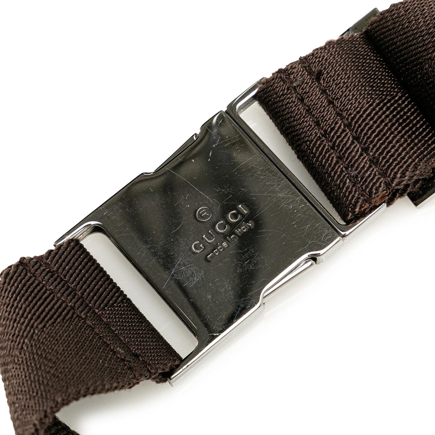 Gucci GG Canvas Double Pocket Belt Bag