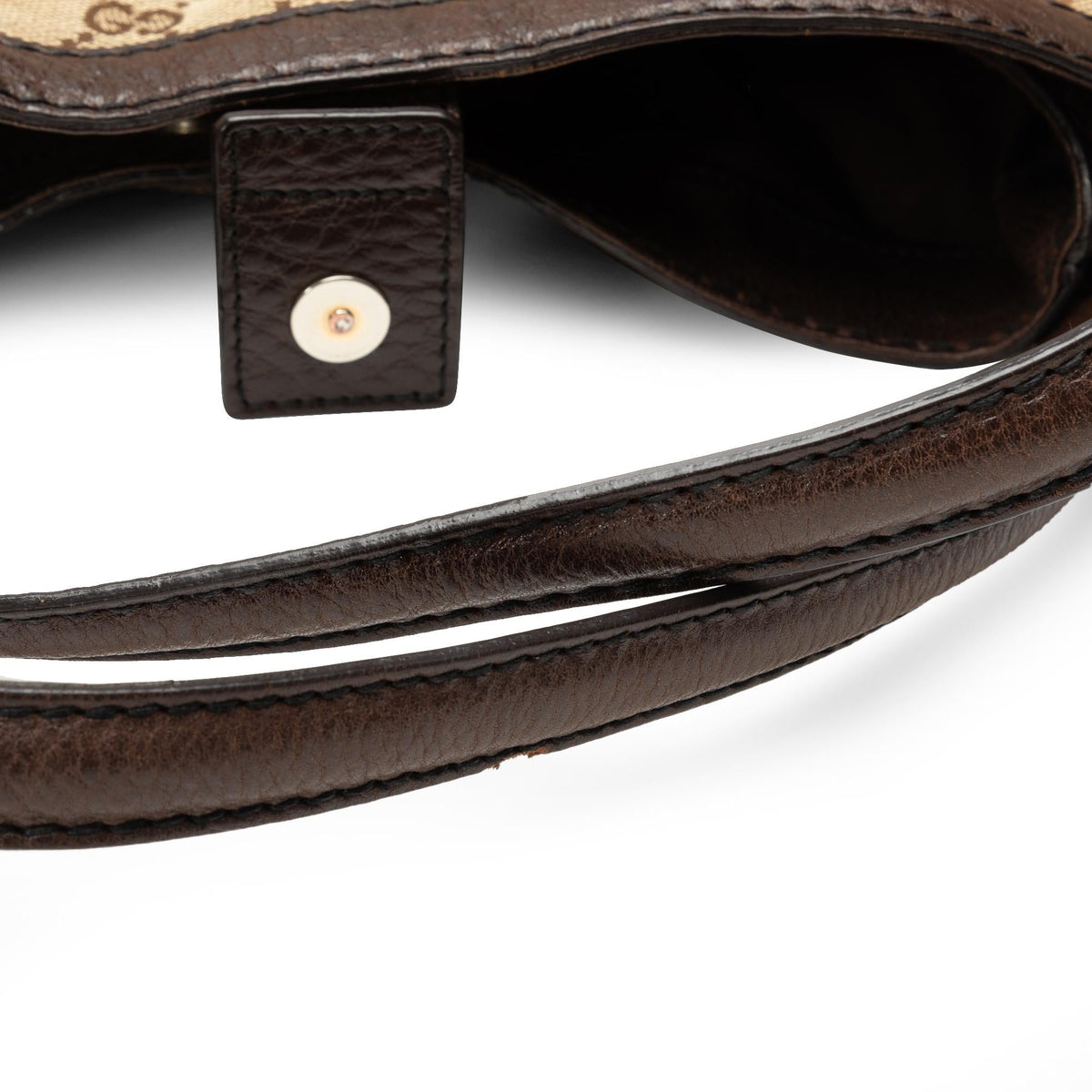 Gucci GG Canvas Jockey Shoulder Bag (SHG-CIMJ65)
