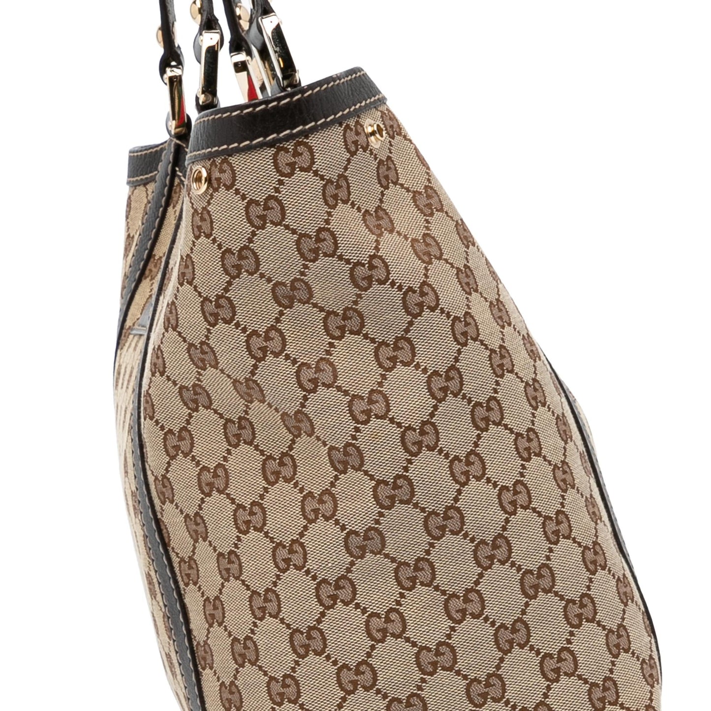 Gucci GG Canvas New Ladies Web Tote (SHG-rjYda9)