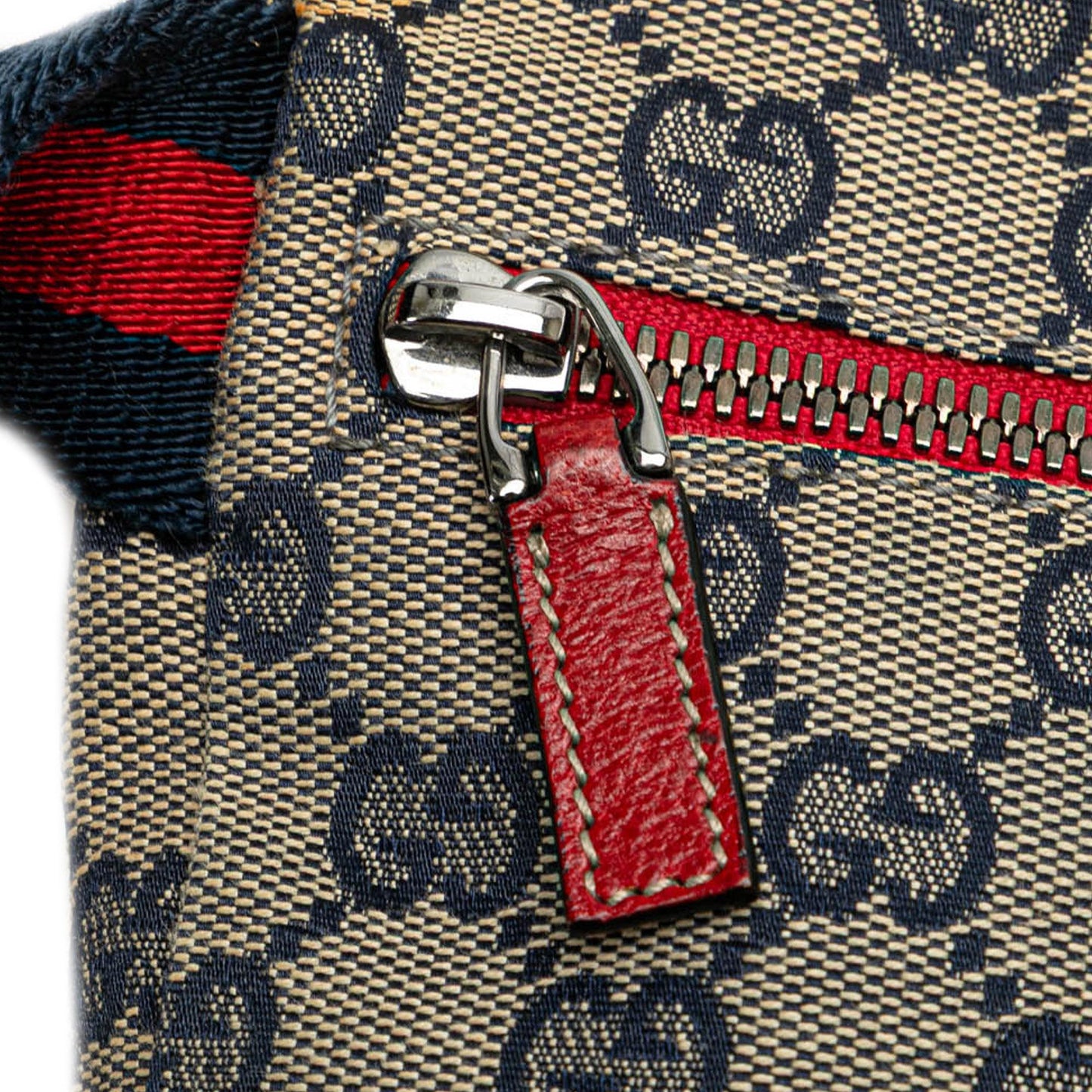 Gucci GG Canvas Web Double Pocket Belt Bag