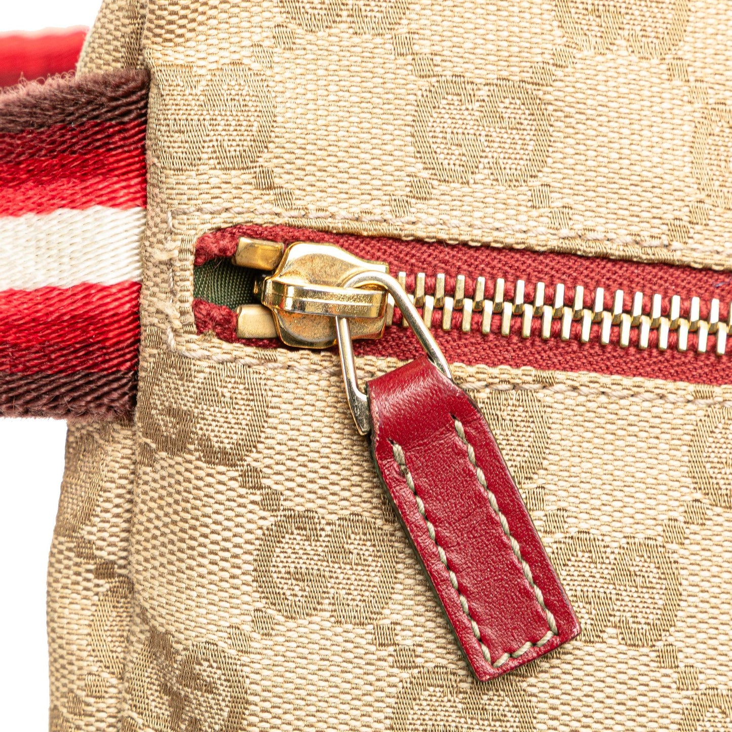 Gucci GG Canvas Web Double Pocket Belt Bag