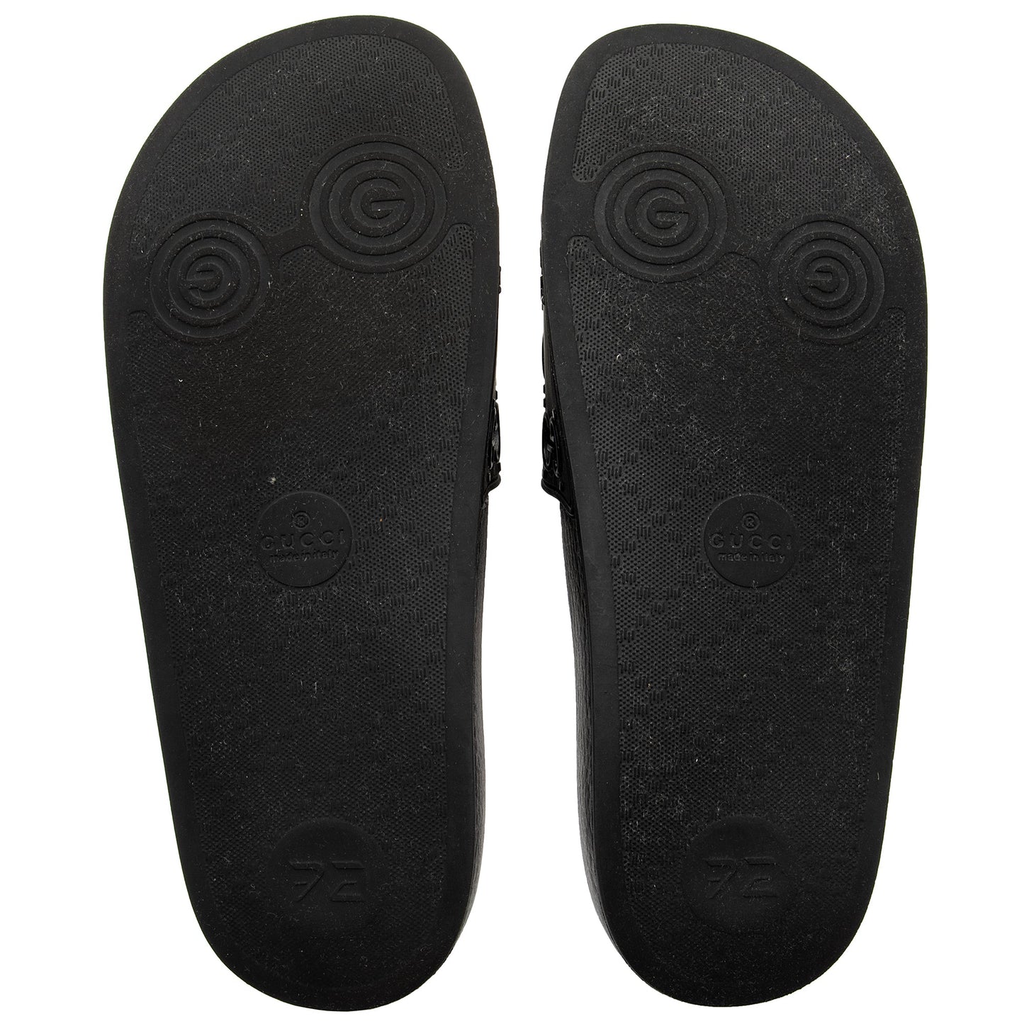 Gucci GG Rubber Slides - Size 9 / 39 (SHF-YEdrbx)