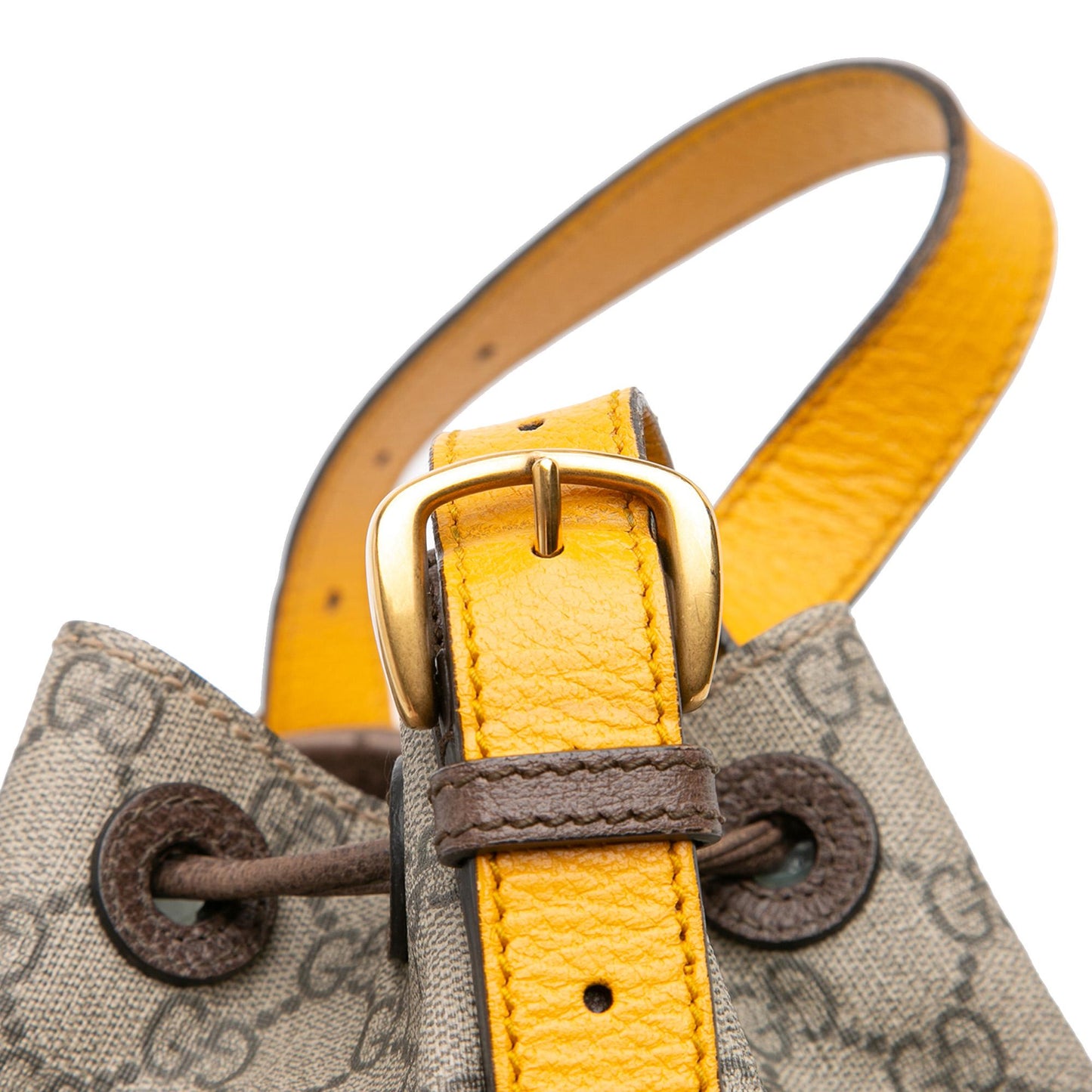 Gucci GG Supreme Neo Vintage Drawstring Bucket Bag