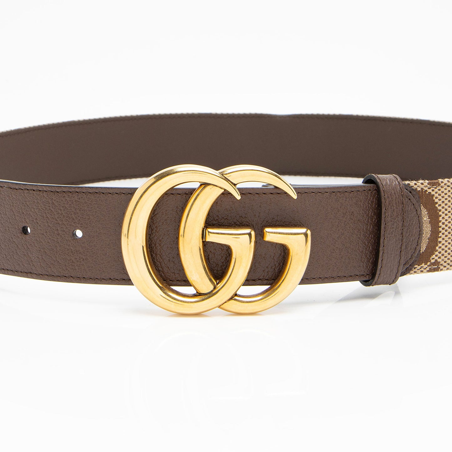 Gucci Jumbo GG Canvas GG Marmont Belt - Size 36 / 90