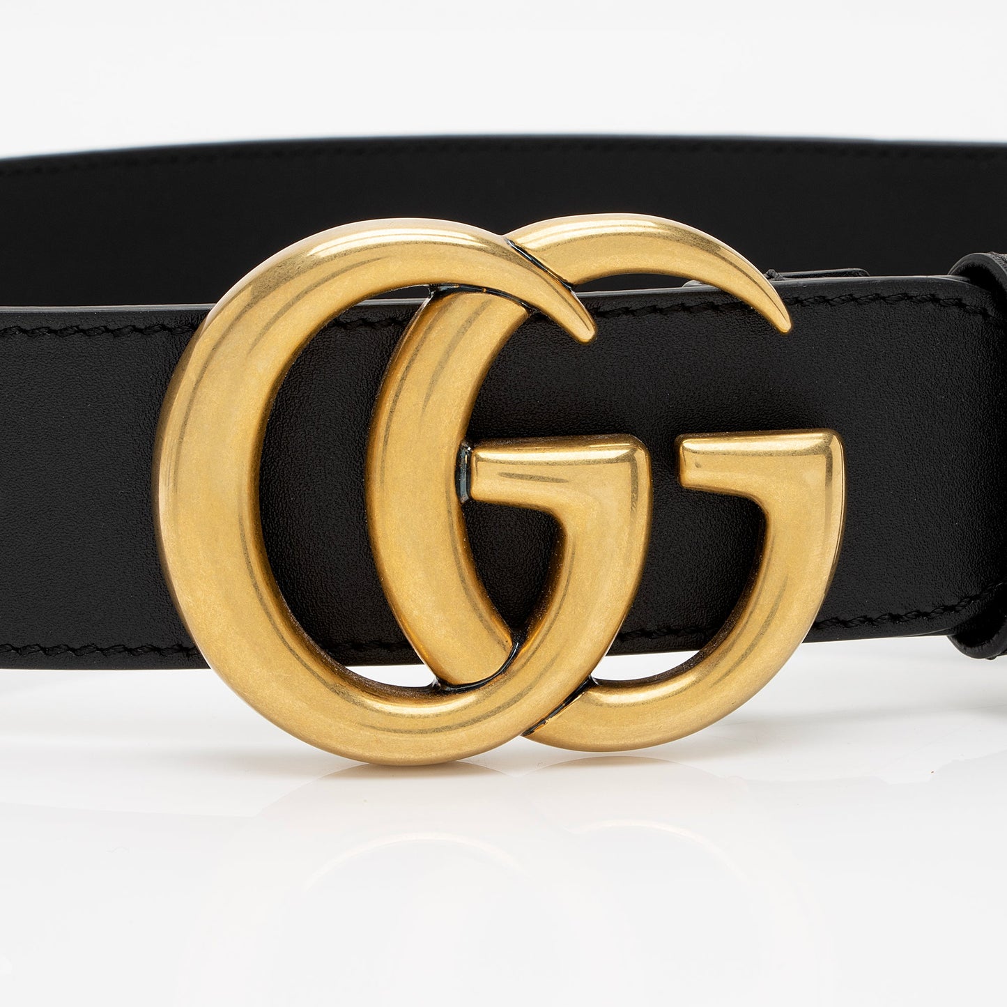 Gucci Leather GG Marmont Belt - Size 26 / 65 (SHF-Azi3Mr)