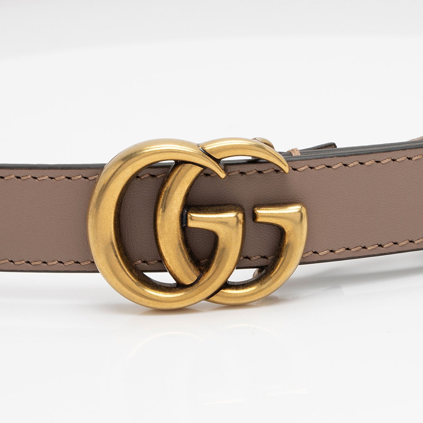 Gucci Leather GG Marmont Slim Belt - Size 36 / 92 (SHF-Y5JG9e)