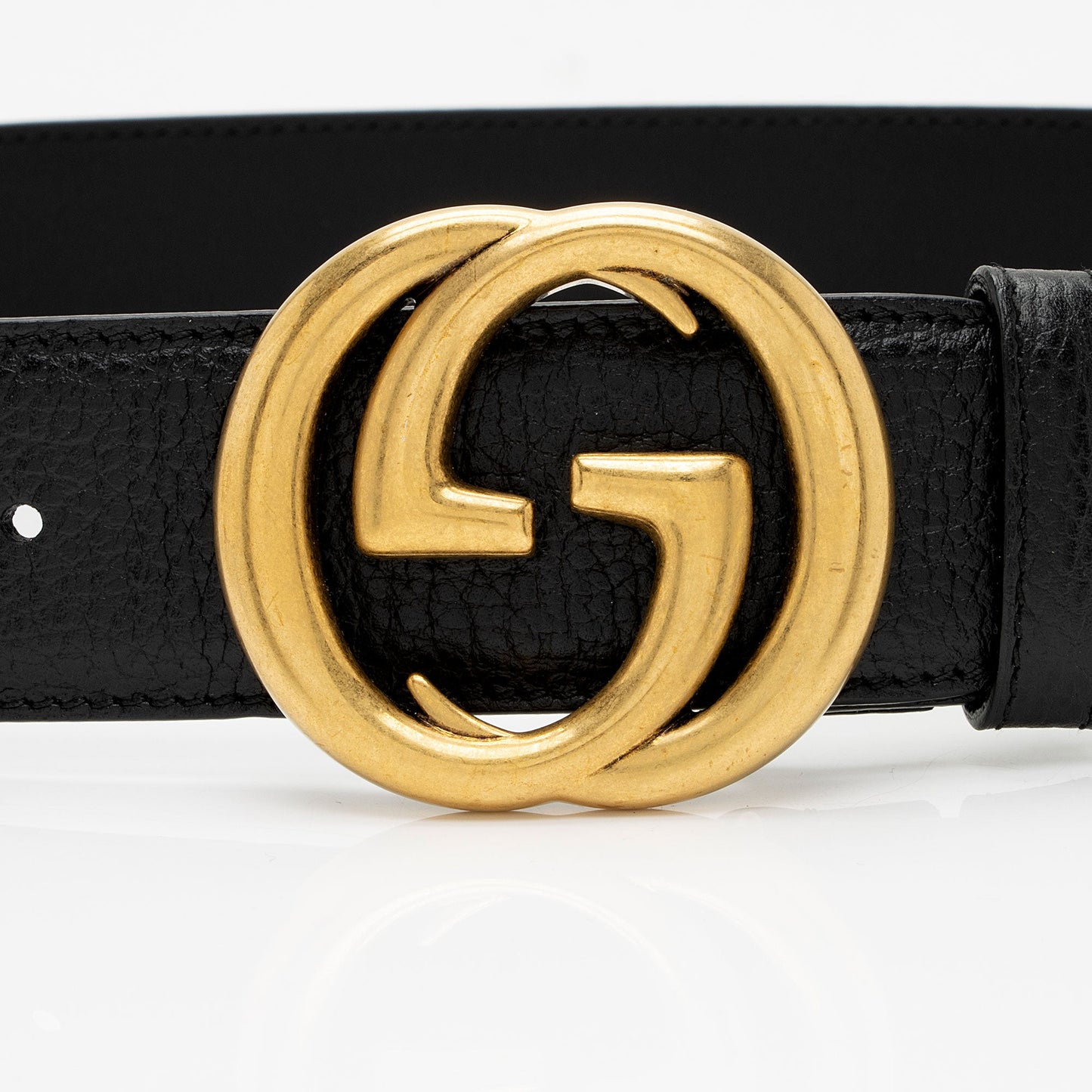 Gucci Leather Interlocking G Belt - Size 30 / 75 (SHF-NqTH3k)