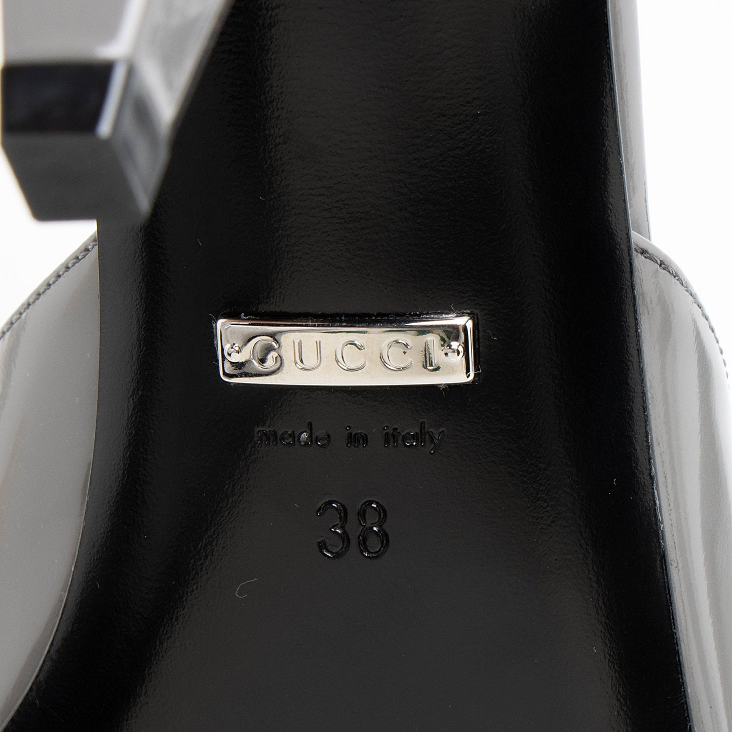 Gucci Leather Interlocking G Mallory Mules - Size 8 / 38