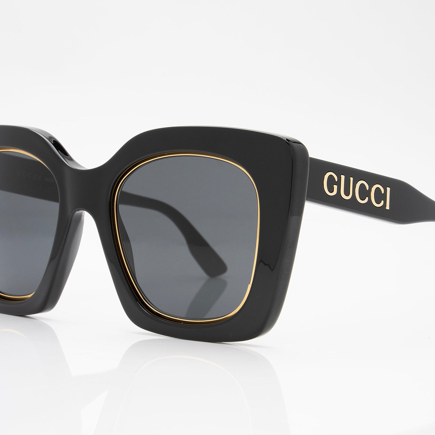 Gucci Logo Oversized Butterfly Sunglasses (SHF-MuUS94)