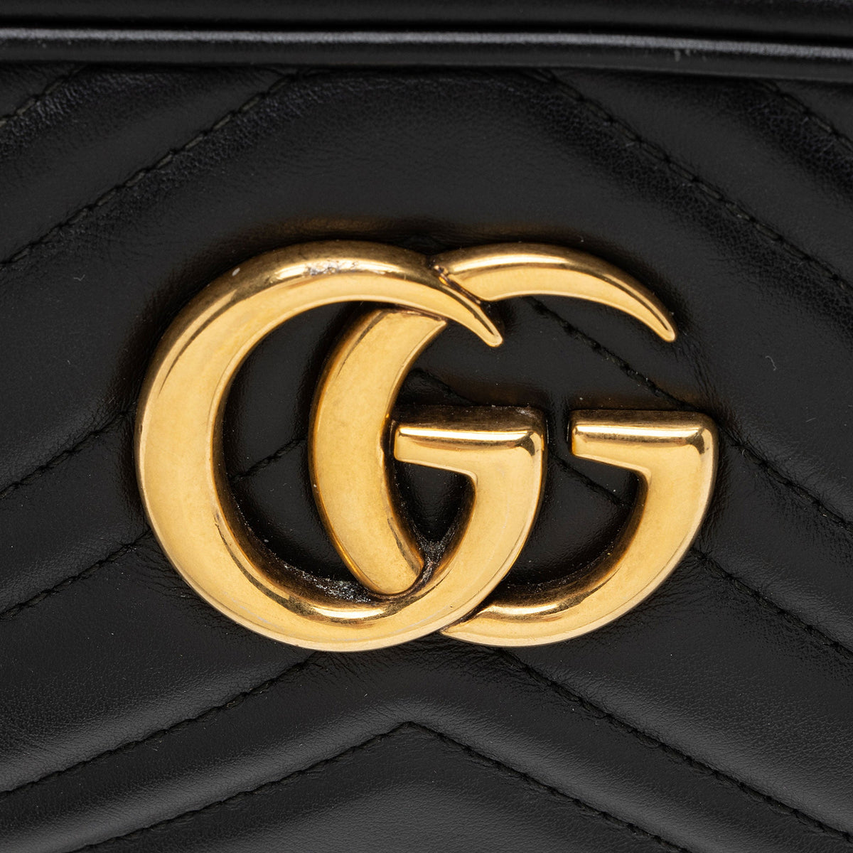 Gucci Matelasse Leather GG Marmont Small Shoulder Bag (SHF-E9Frrv)