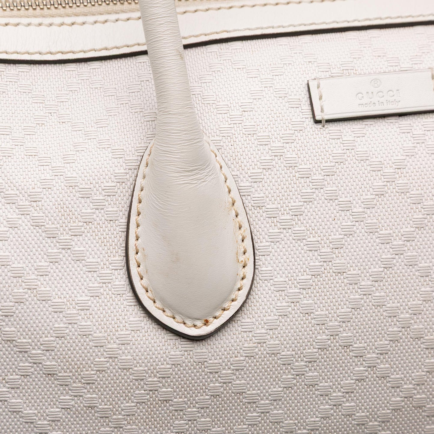 Gucci Medium Diamante Leather Boston Bag
