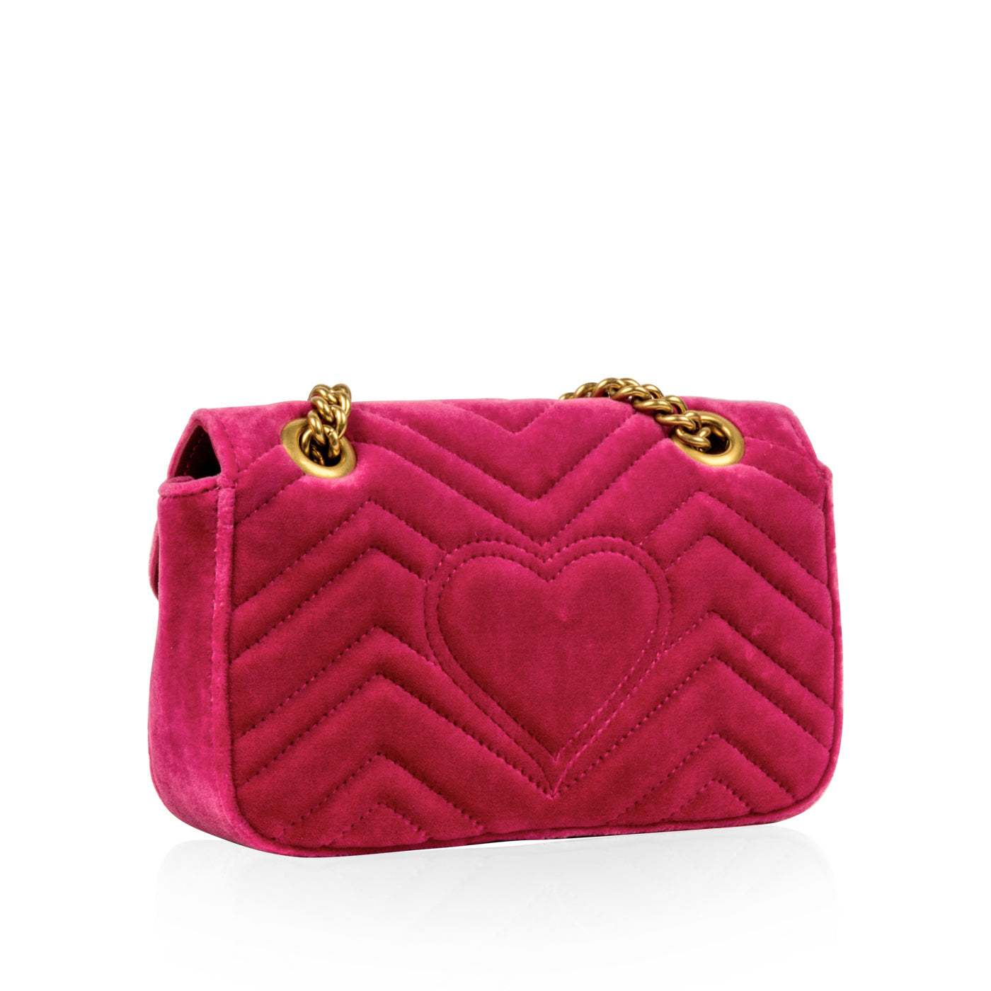 Gucci Mini Velvet Marmont - Fuschia