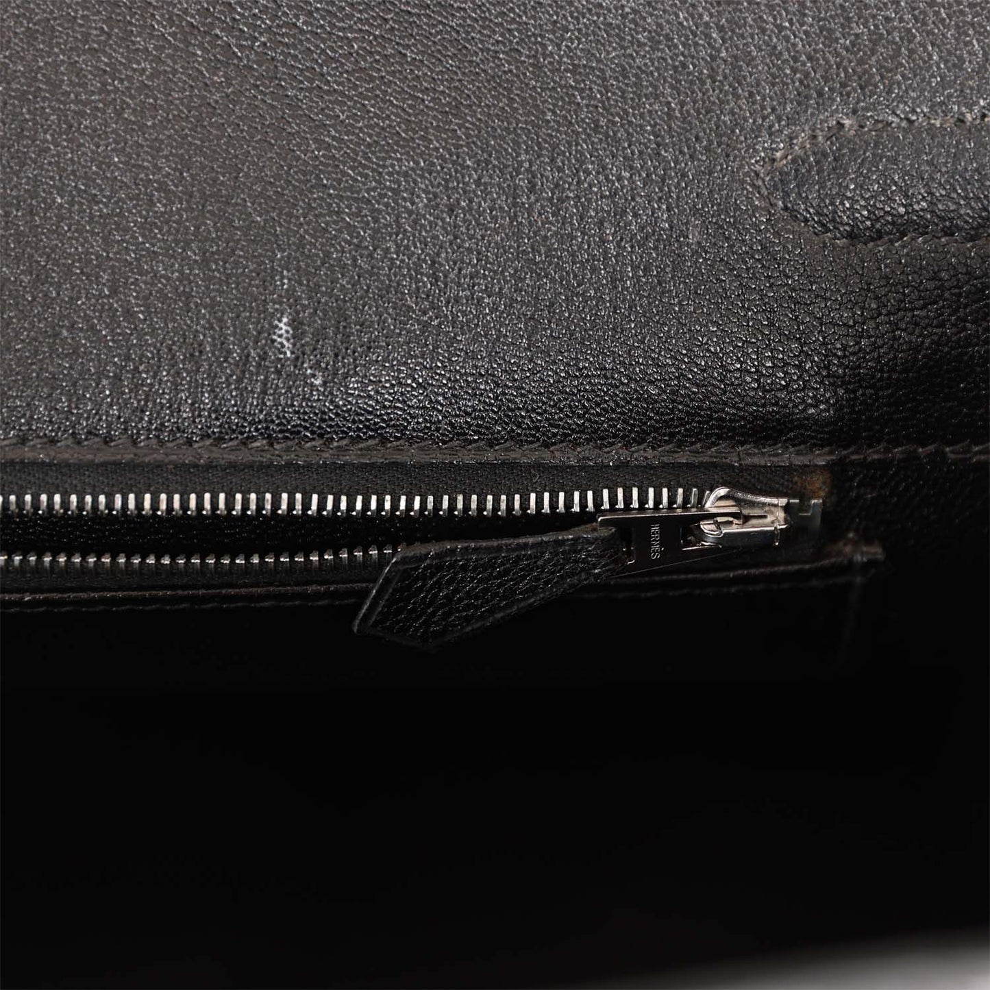 Hermes Birkin 35 Black Shiny Porosus Crocodile Palladium Hardware