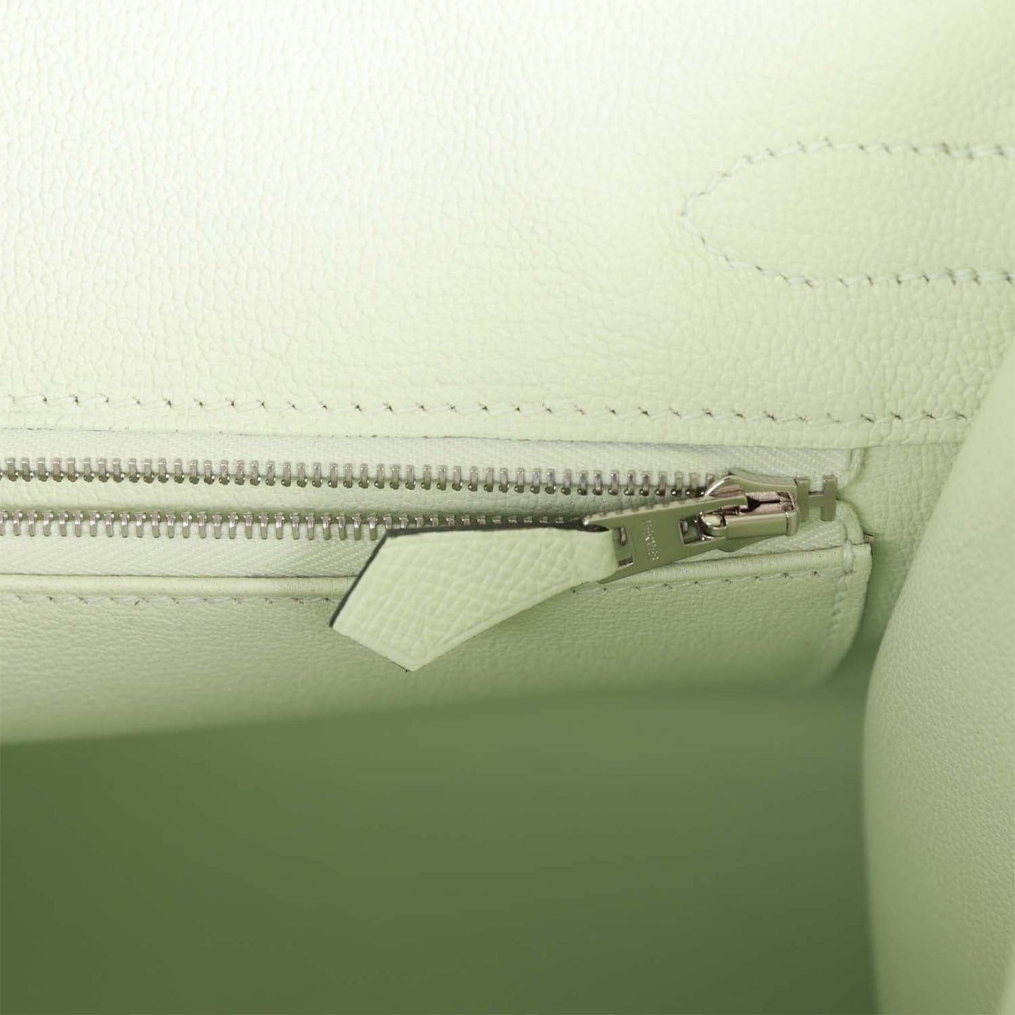 Hermes Birkin 30 Sellier Vert Fizz Epsom Palladium Hardware
