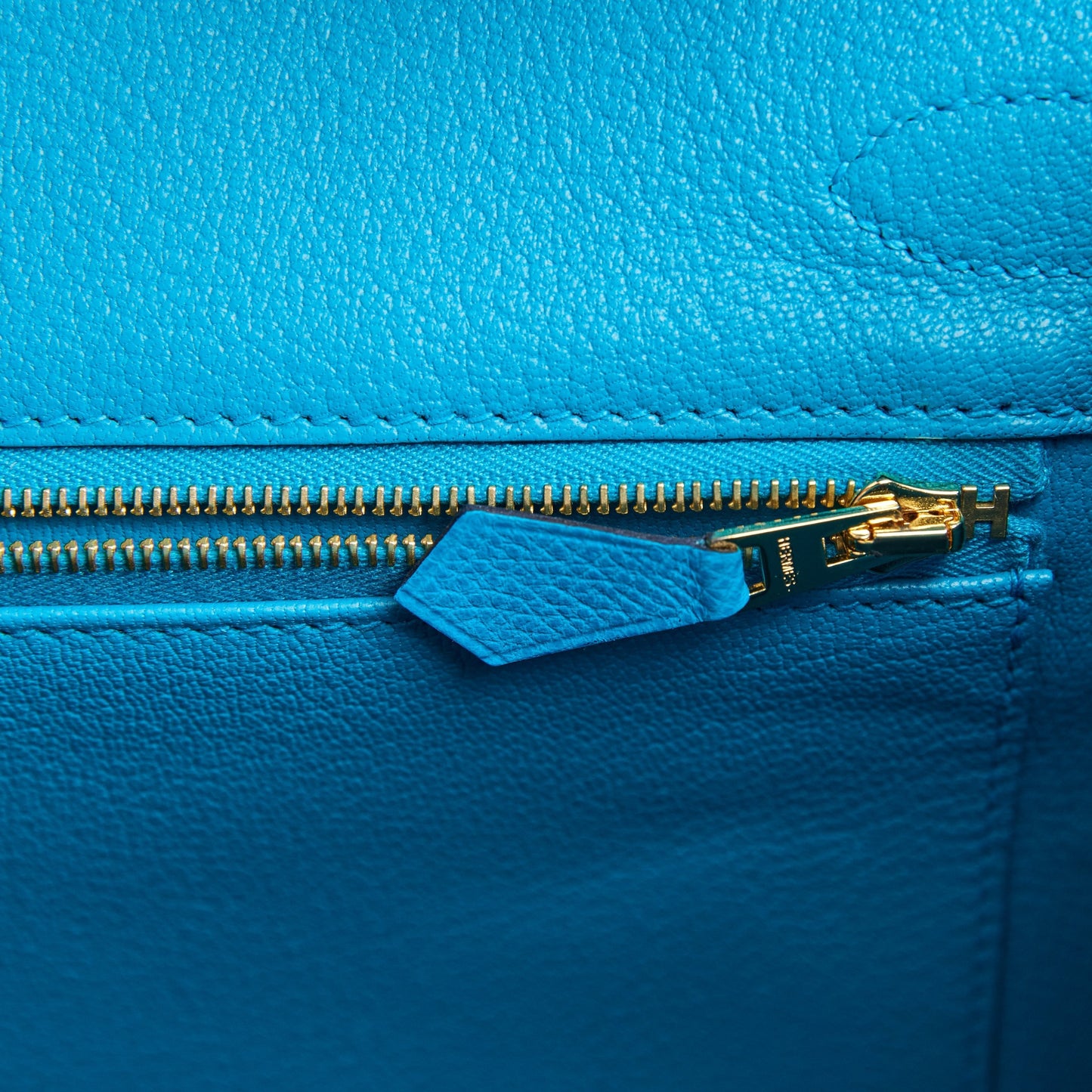 Hermes Birkin 30 Bleu Frida Epsom Gold Hardware