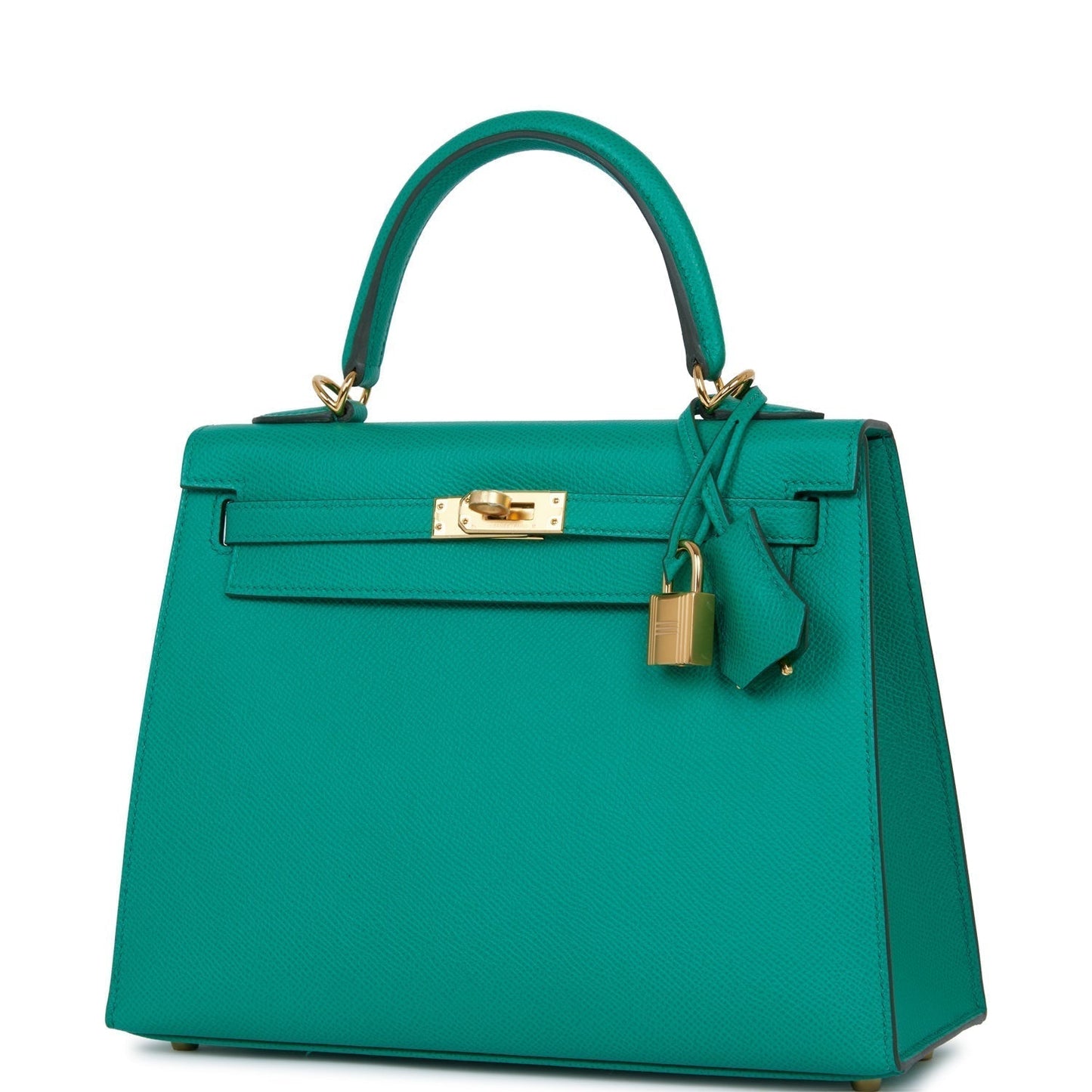 Hermes Kelly 25 Sellier Vert Jade Epsom Gold Hardware